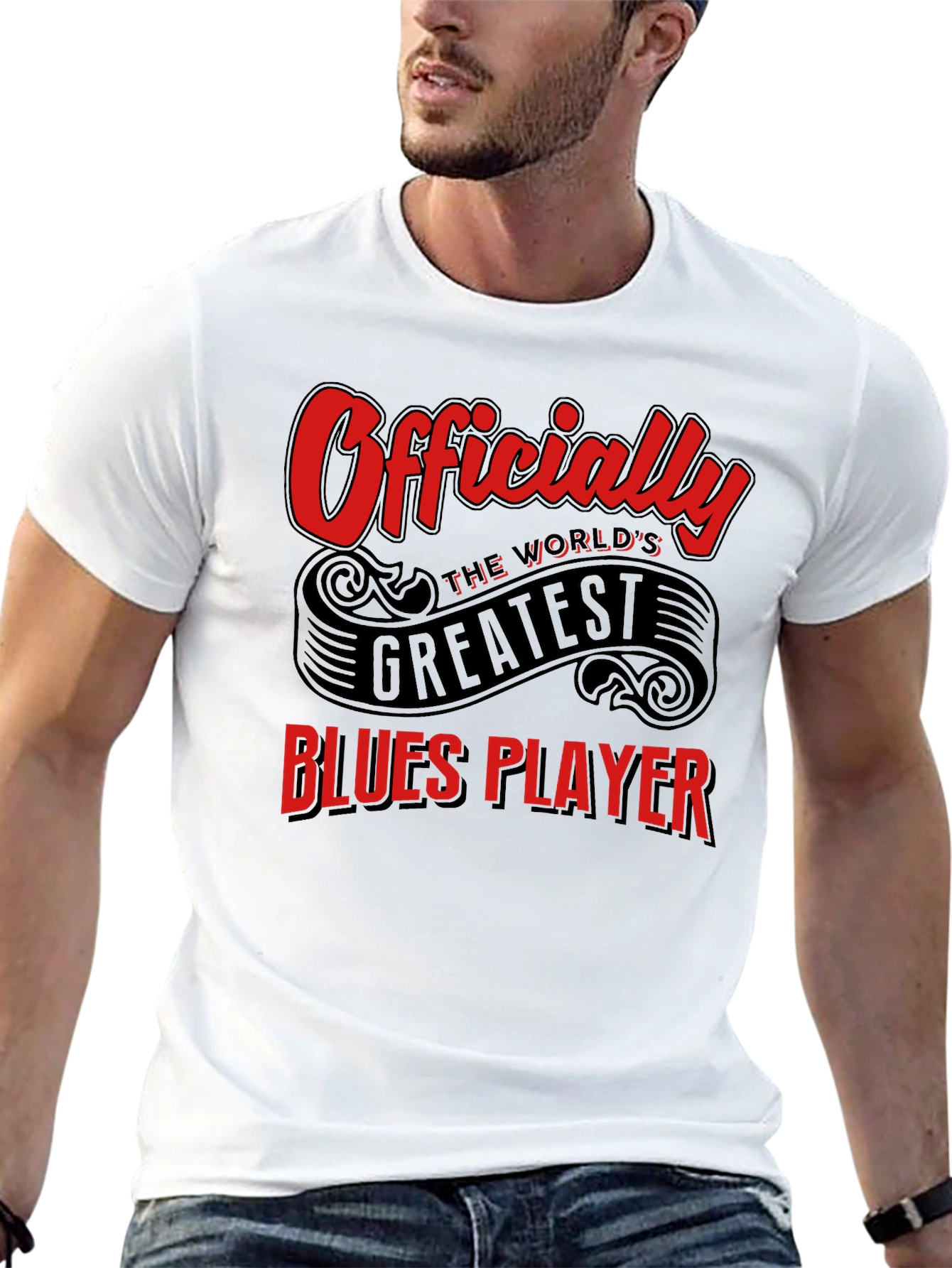 Worlds Greatest Blues Player Black T-Shirt
