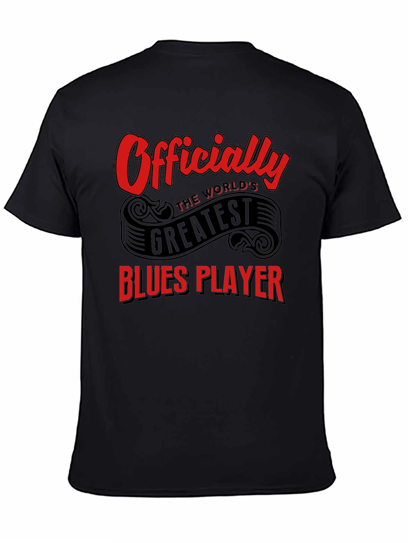 Worlds Greatest Blues Player Black T-Shirt