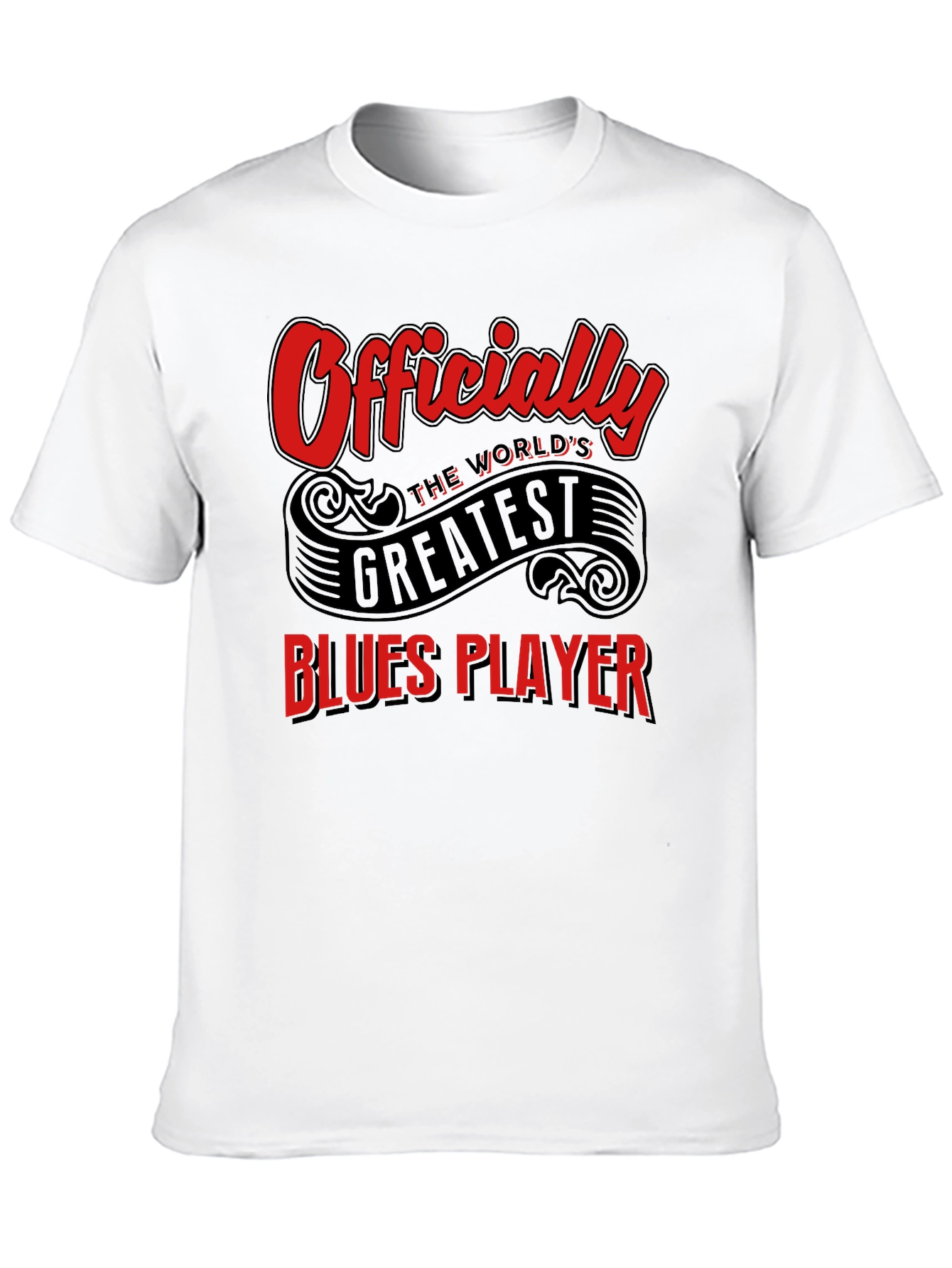 Worlds Greatest Blues Player Black T-Shirt