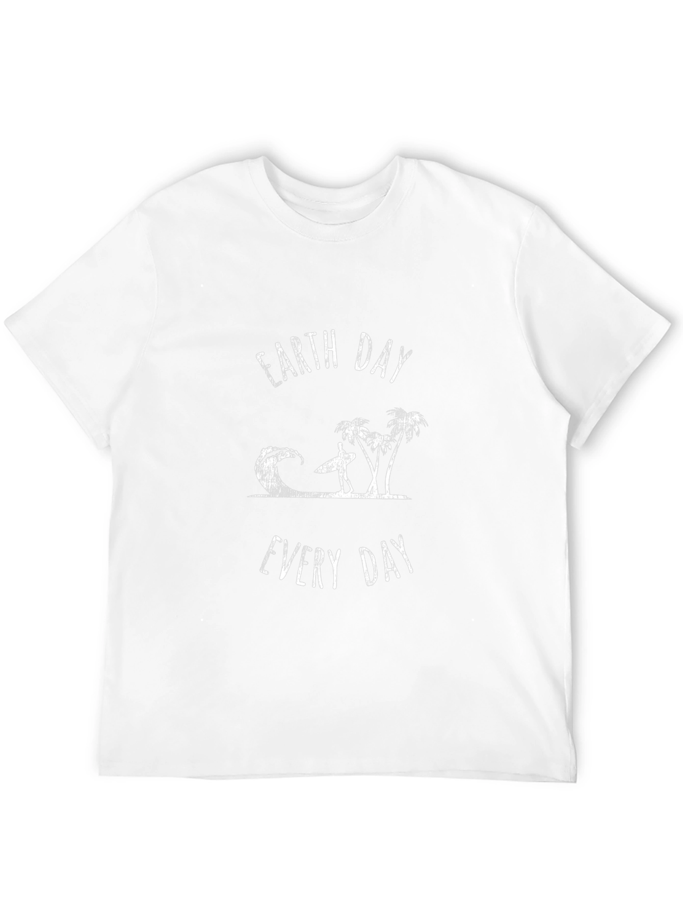 Earth Day Every Day Black T-Shirt Surfer