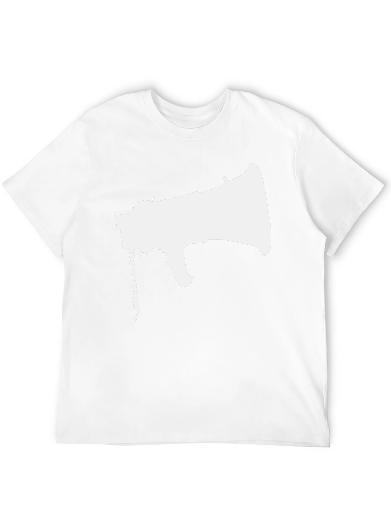 Megaphone Graphic Tee - Black Cotton Shirt