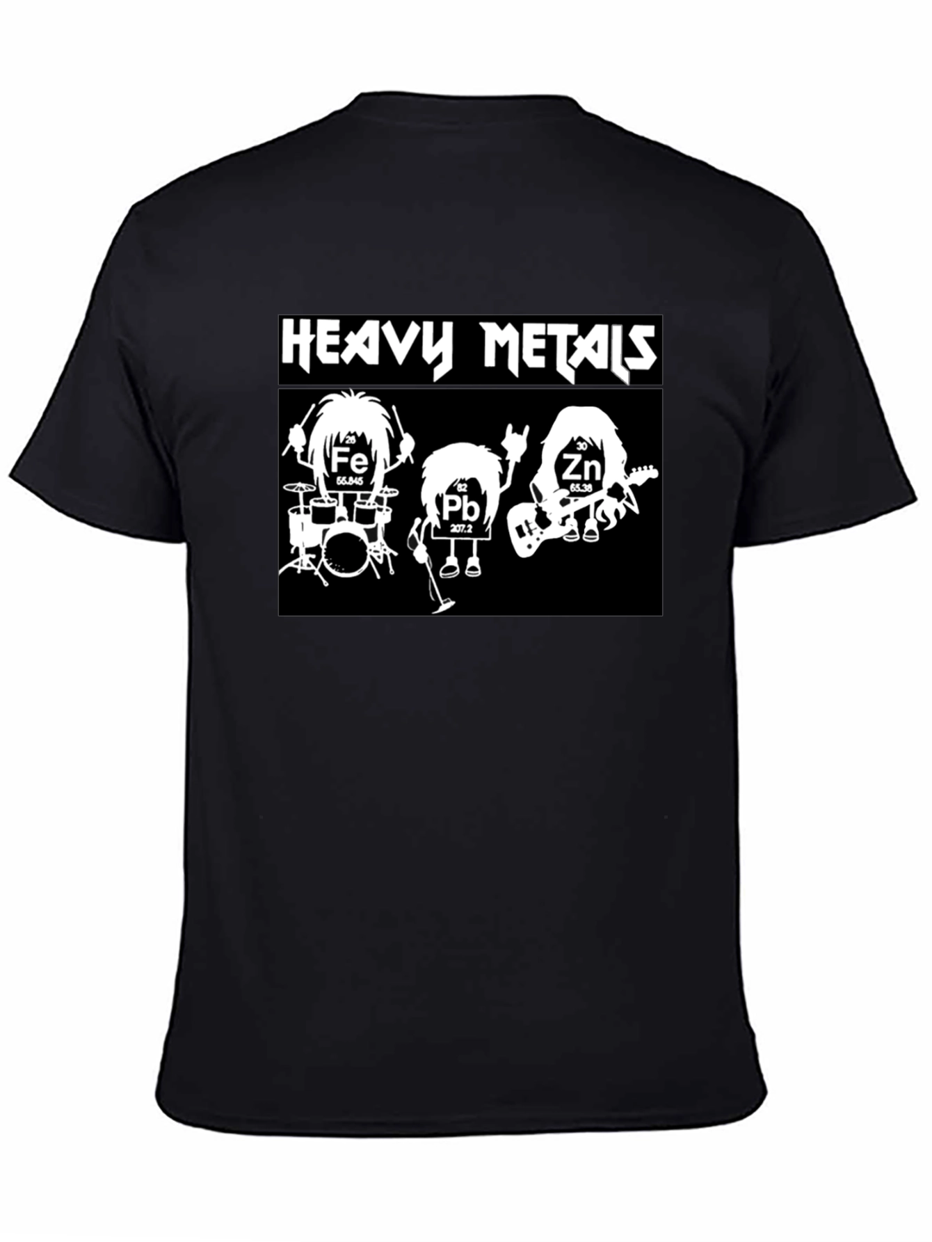 Heavy Metals Band T-Shirt Black Cotton