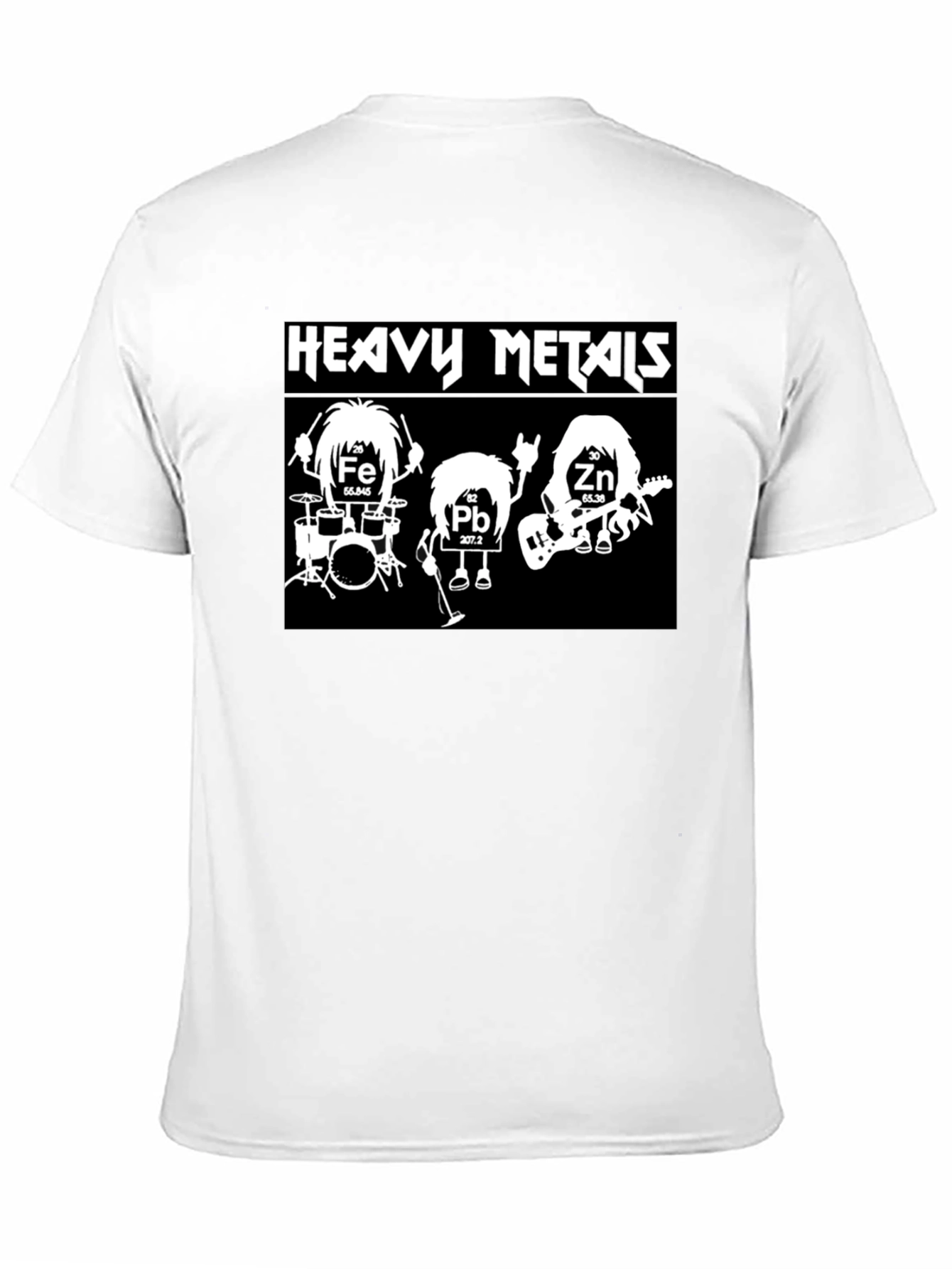 Heavy Metals Band T-Shirt Black Cotton