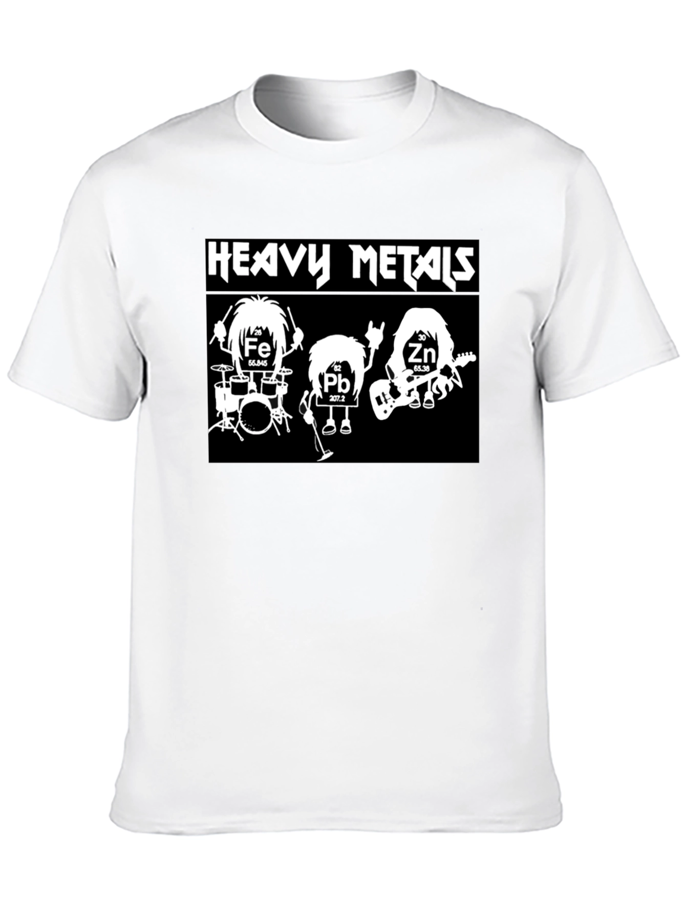 Heavy Metals Band T-Shirt Black Cotton