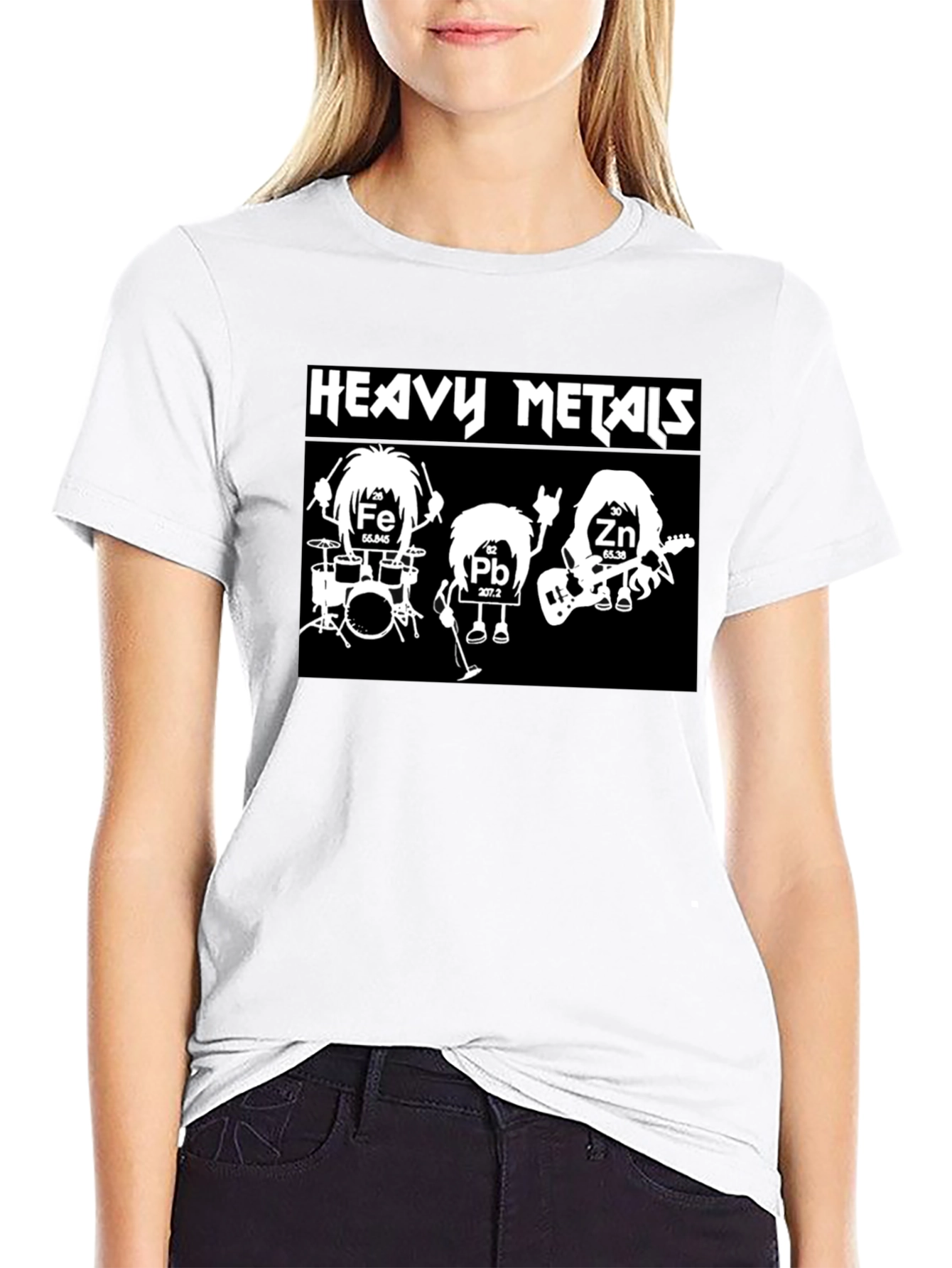 Heavy Metals Band T-Shirt Black Cotton