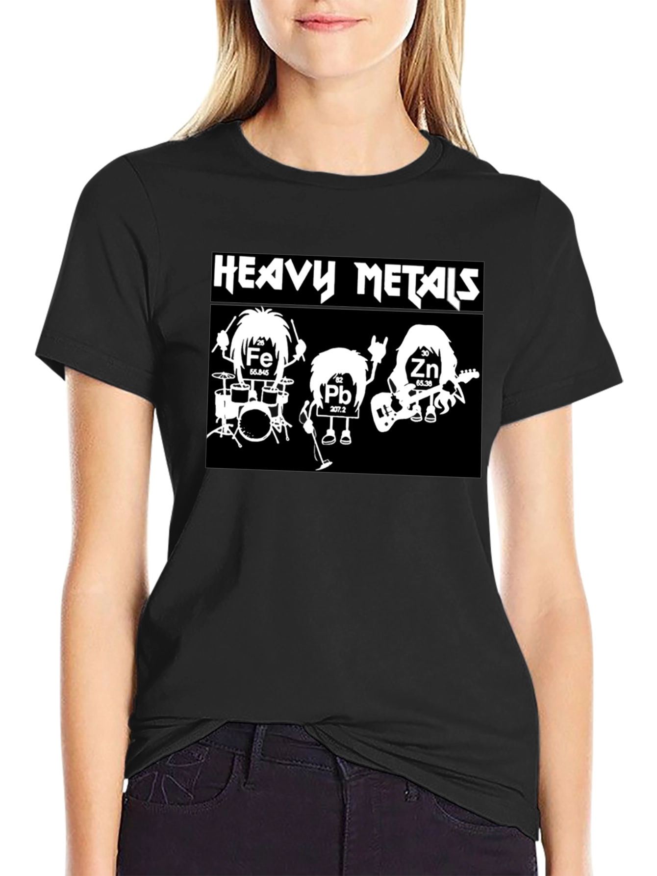 Heavy Metals Band T-Shirt Black Cotton