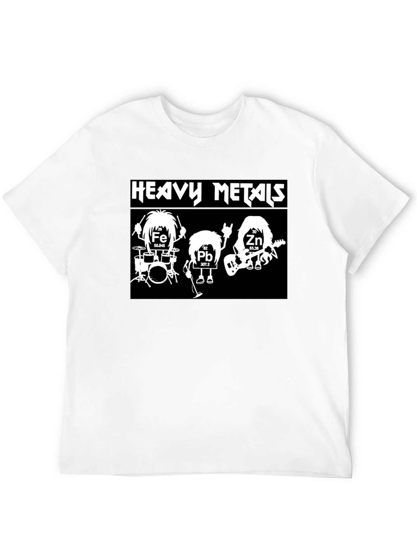 Heavy Metals Band T-Shirt Black Cotton