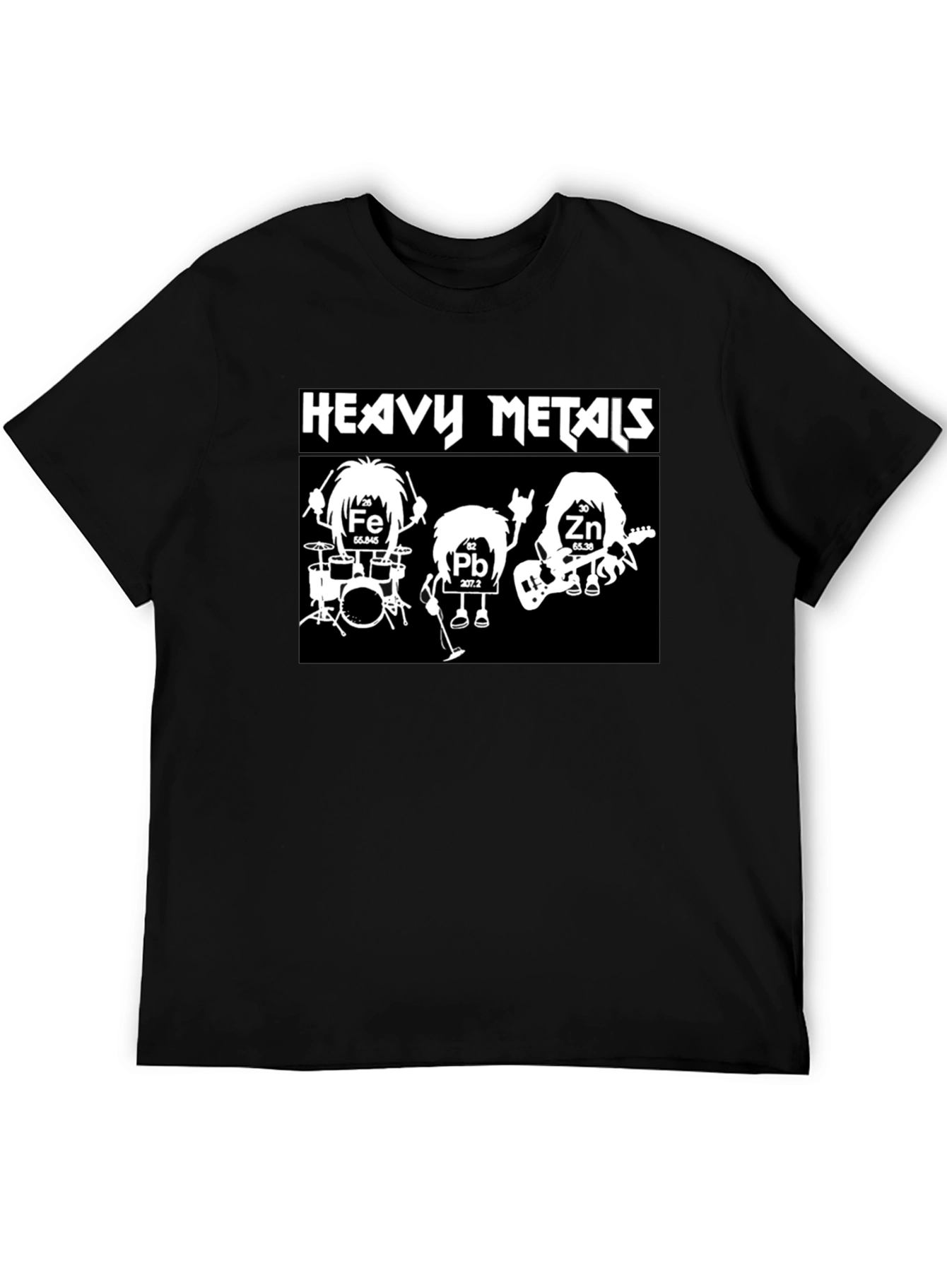 Heavy Metals Band T-Shirt Black Cotton
