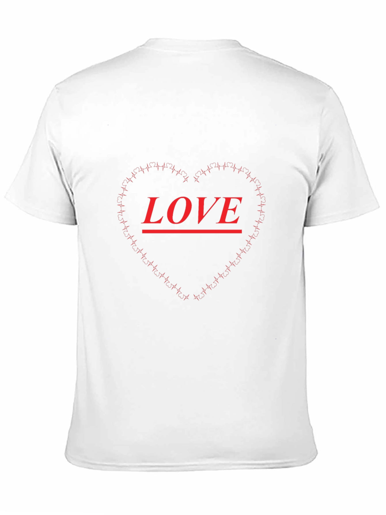 Love Heartbeat Graphic Mens T-Shirt