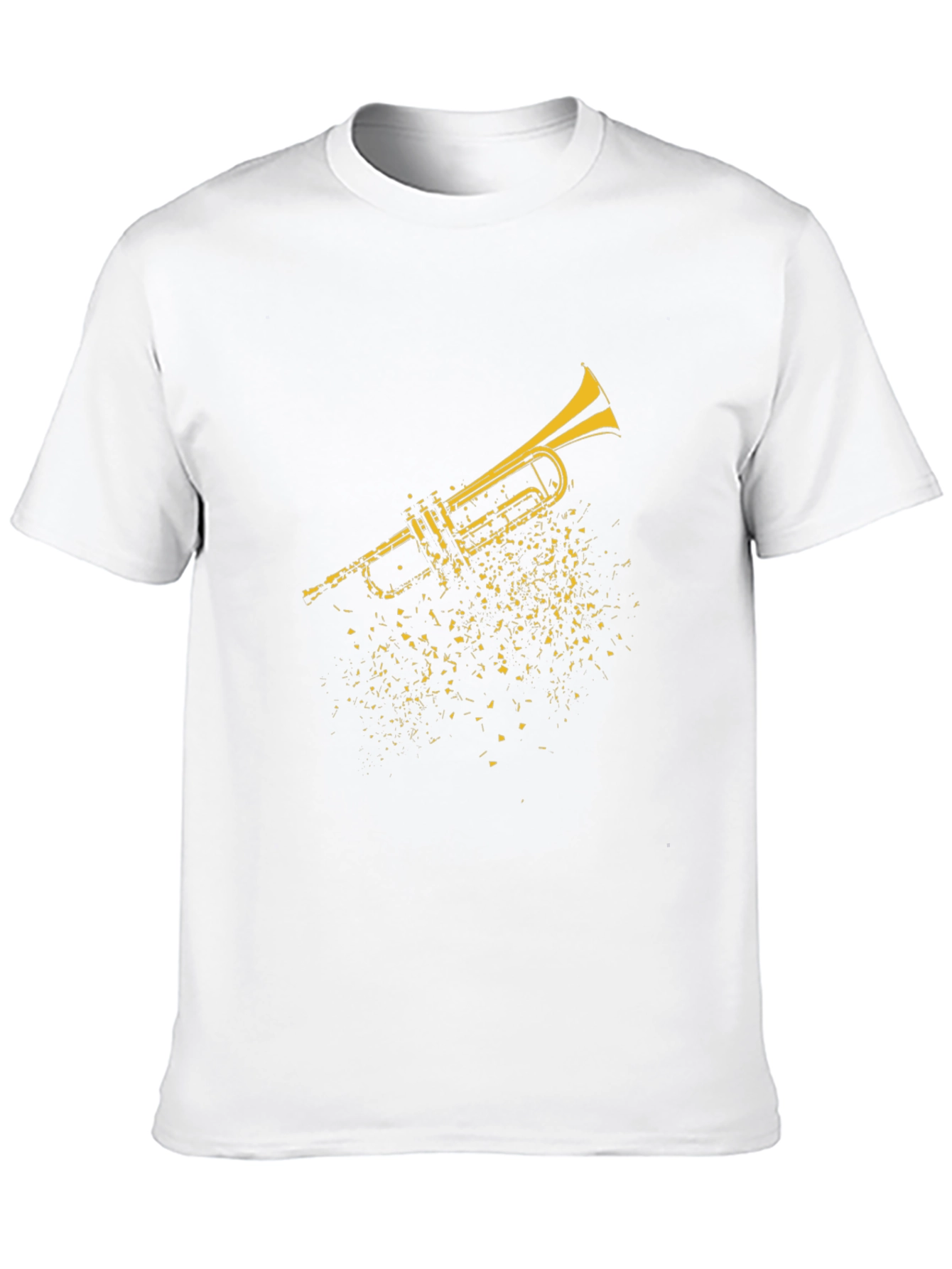 Trumpet Graphic Black T-Shirt - Music Lover Tee