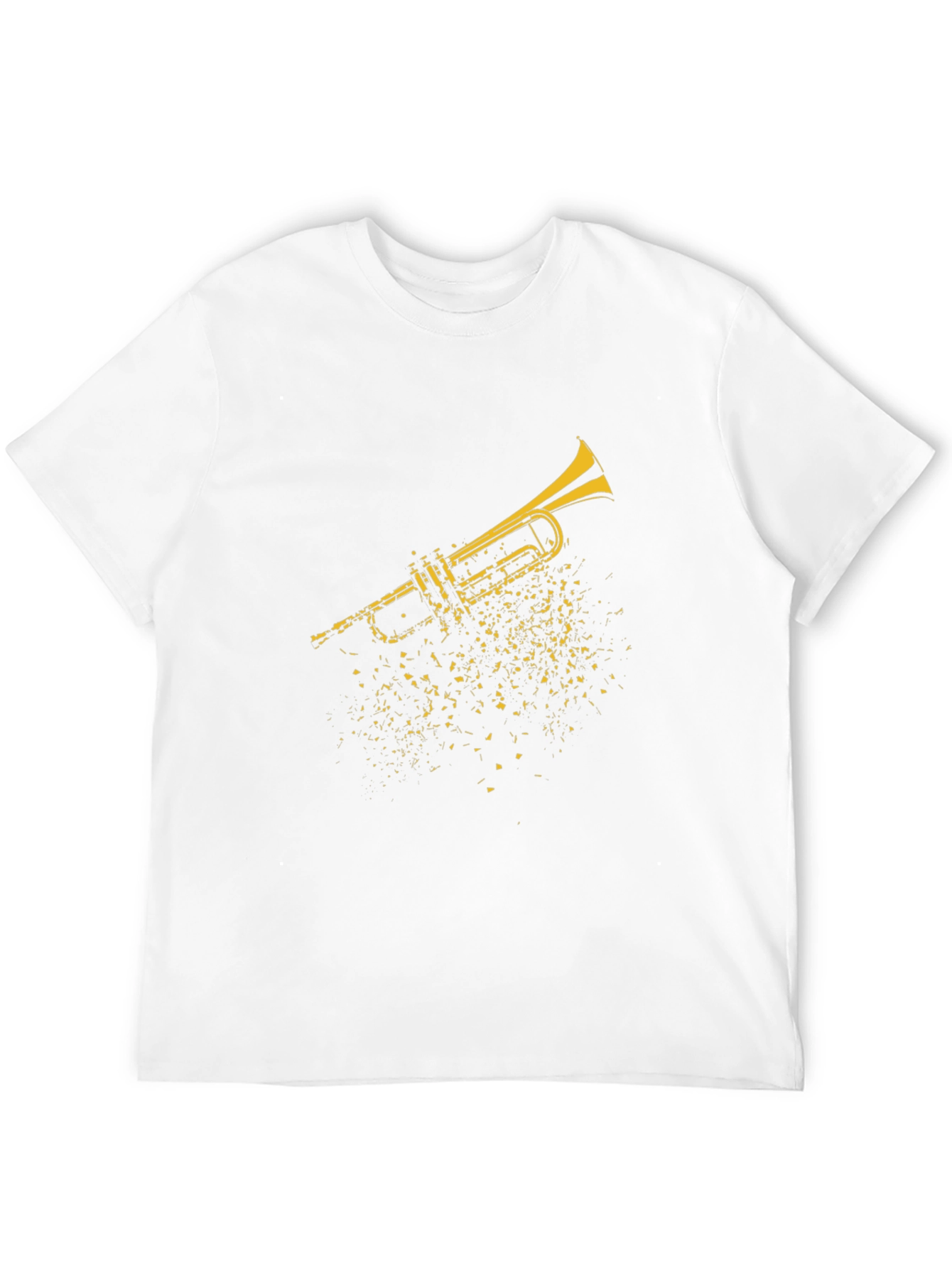 Trumpet Graphic Black T-Shirt - Music Lover Tee