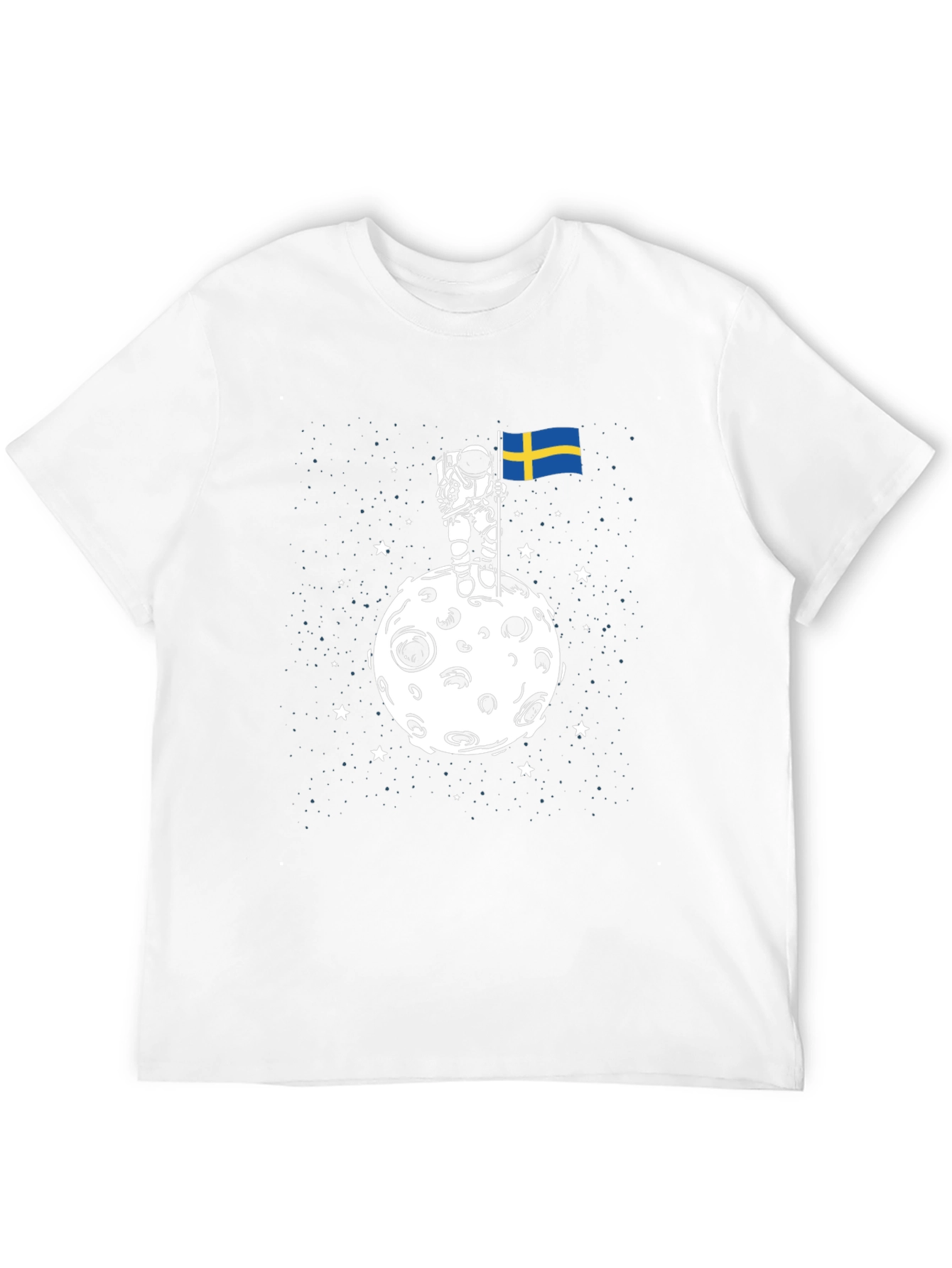 Astronaut Sweden Flag T-Shirt
