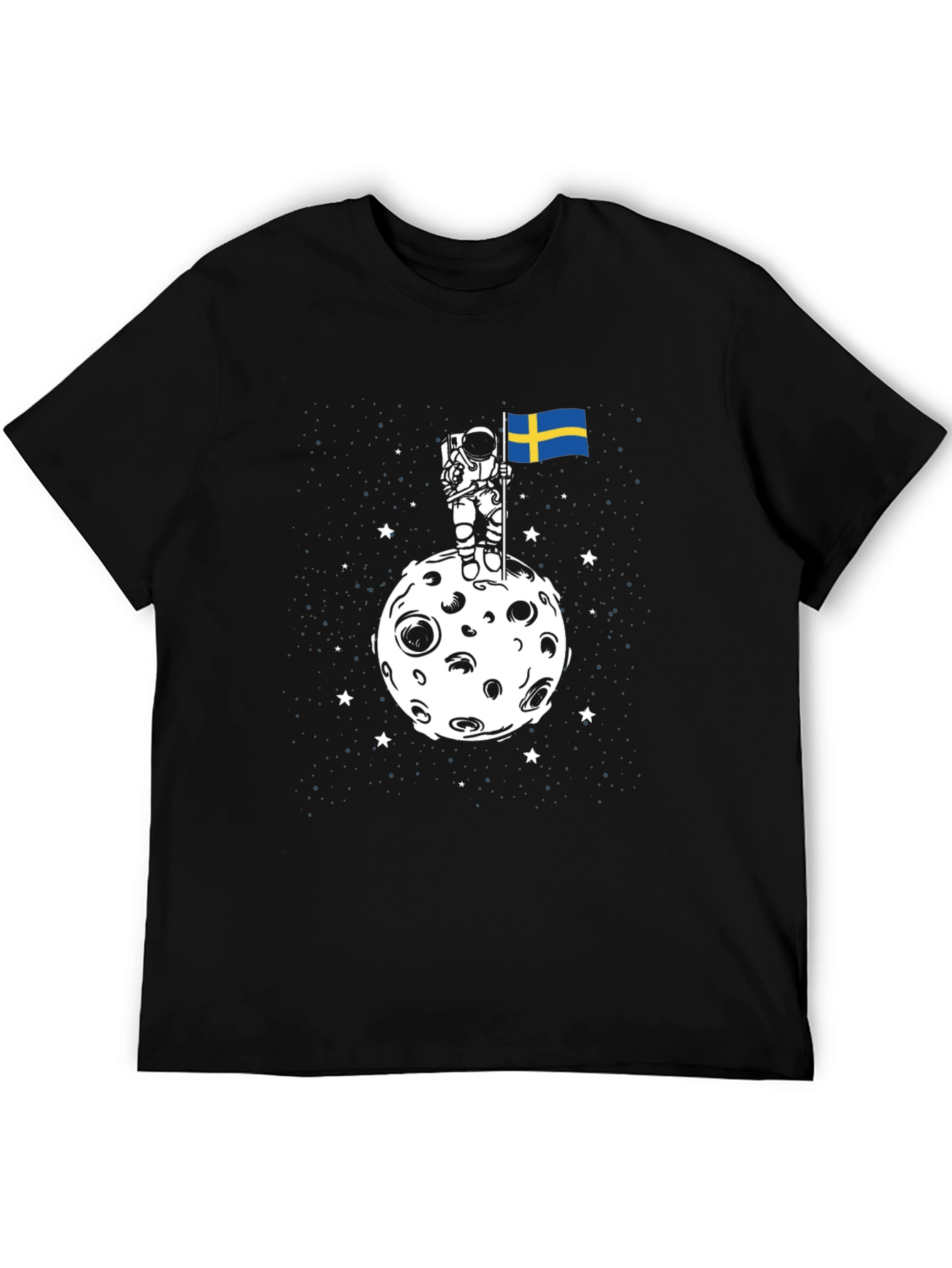 Astronaut Sweden Flag T-Shirt
