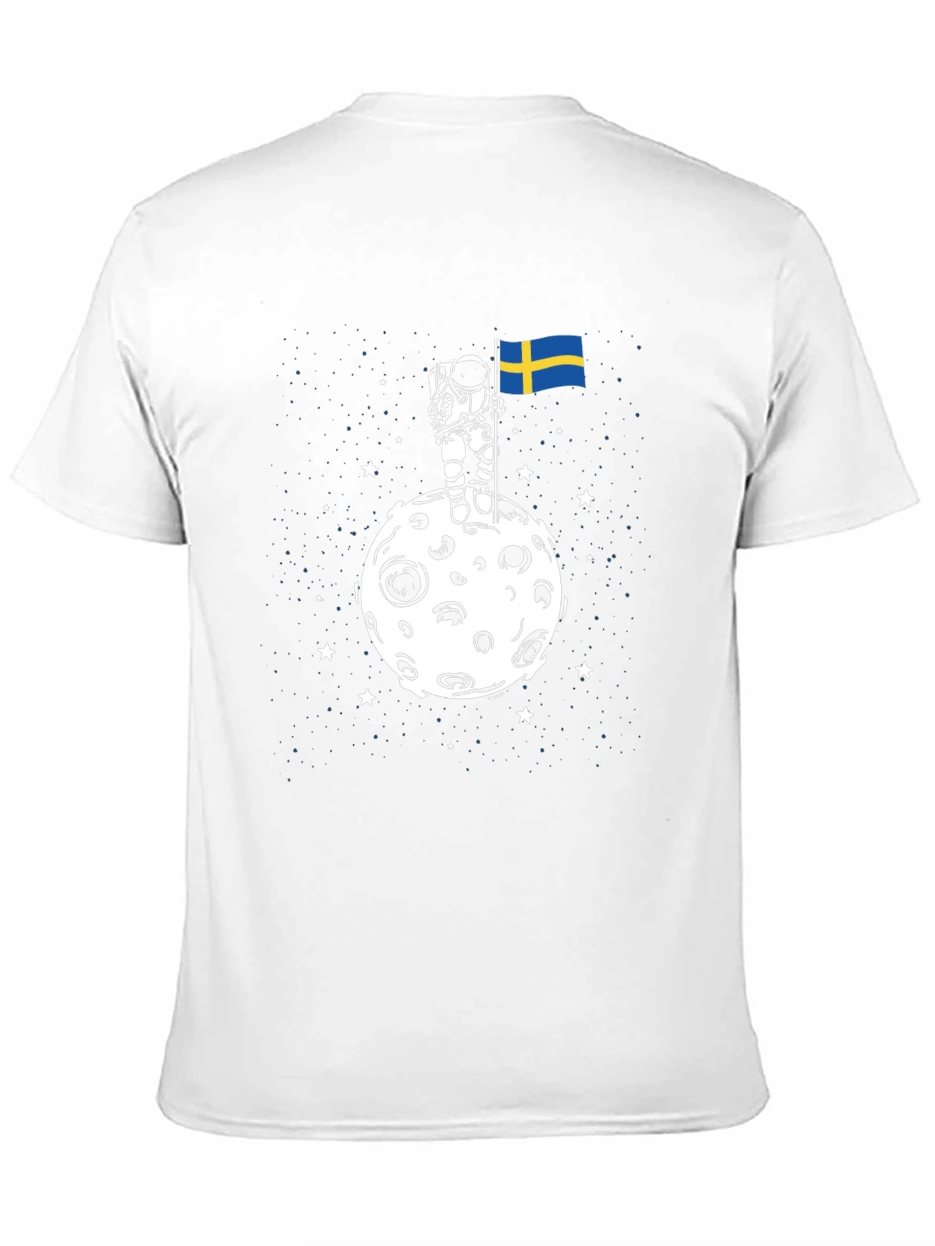 Astronaut Sweden Flag T-Shirt