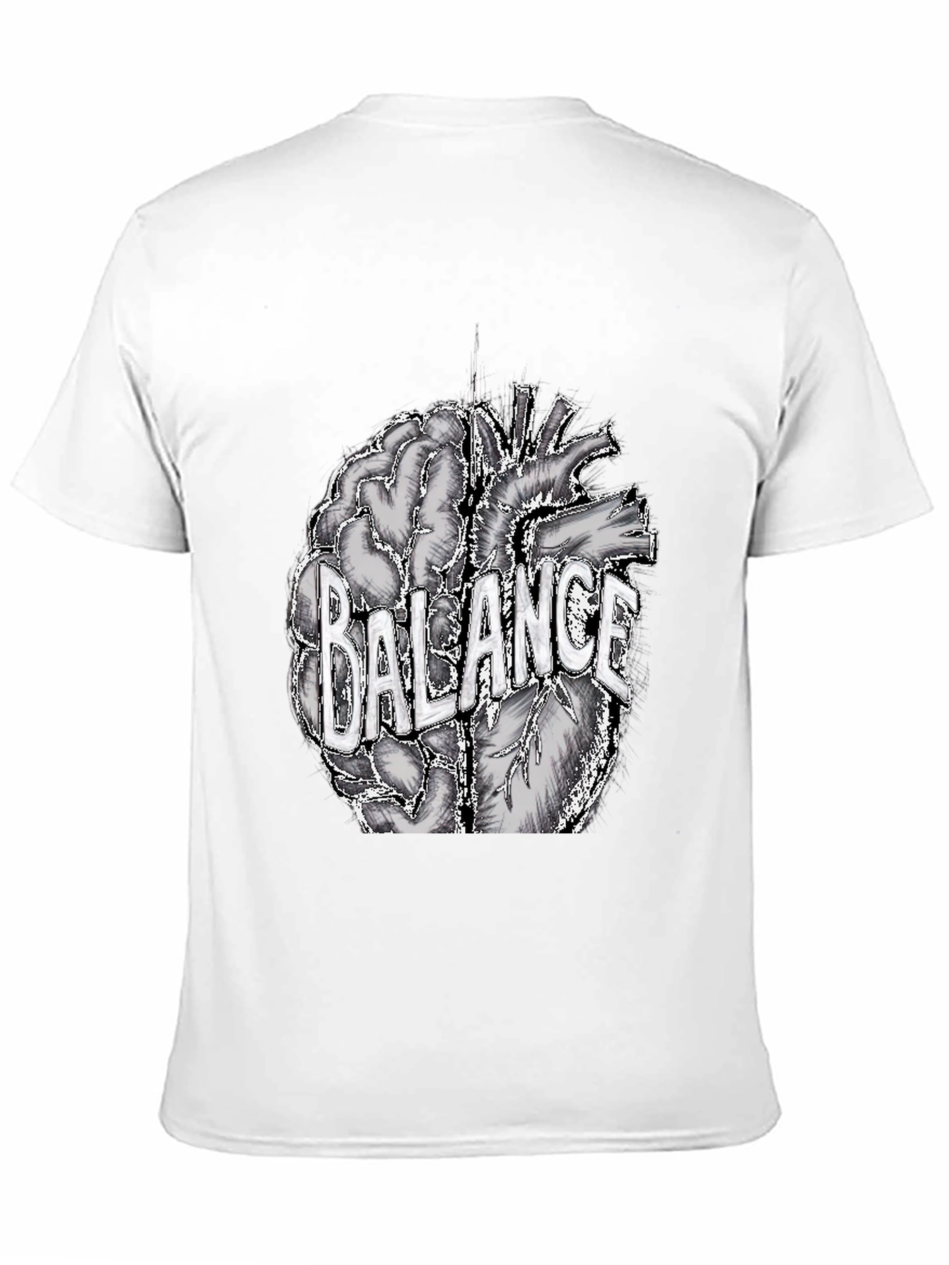 Balance Brain and Heart Graphic Tee