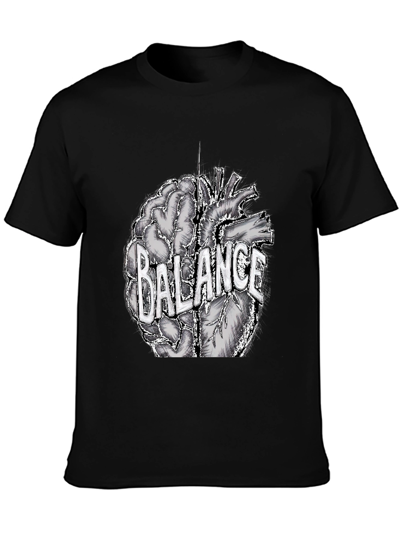 Balance Brain and Heart Graphic Tee
