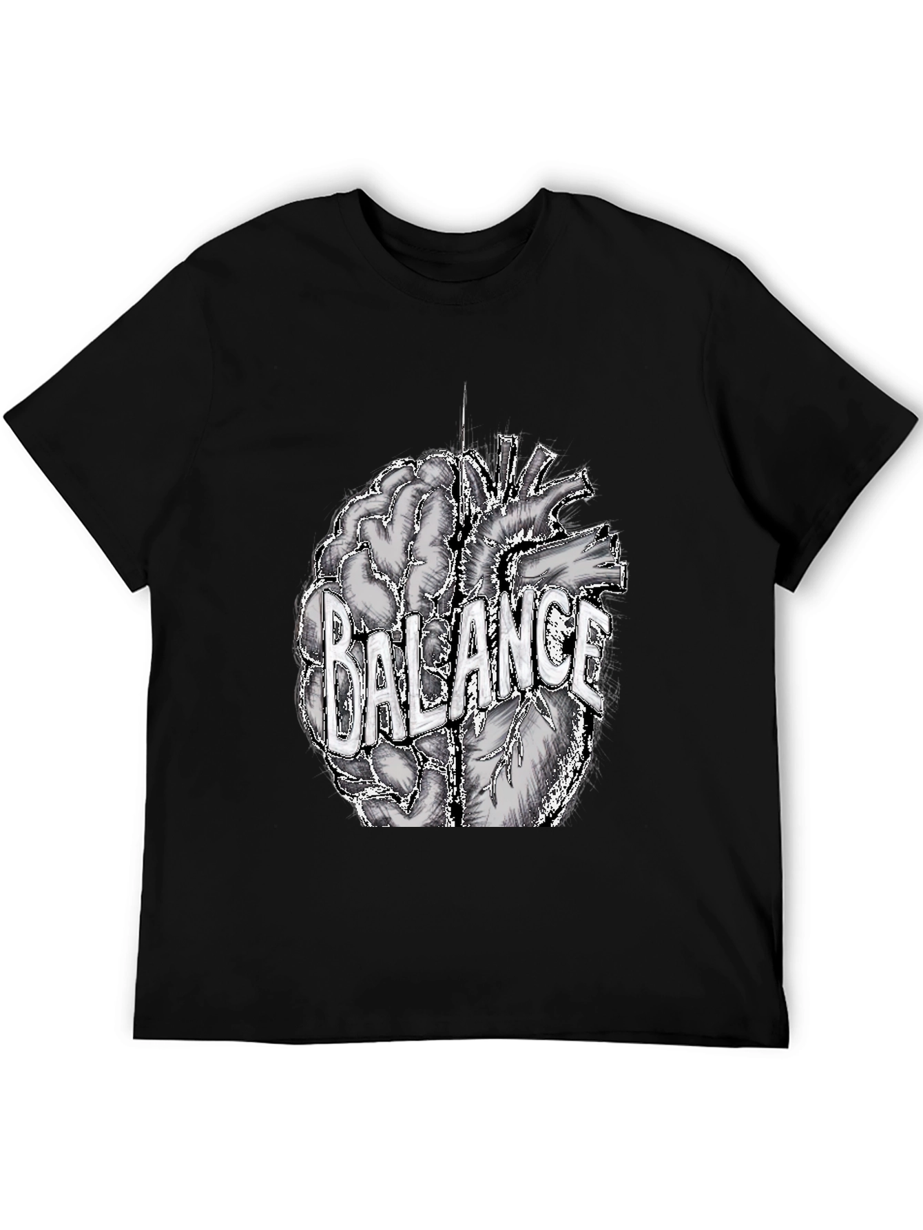 Balance Brain and Heart Graphic Tee