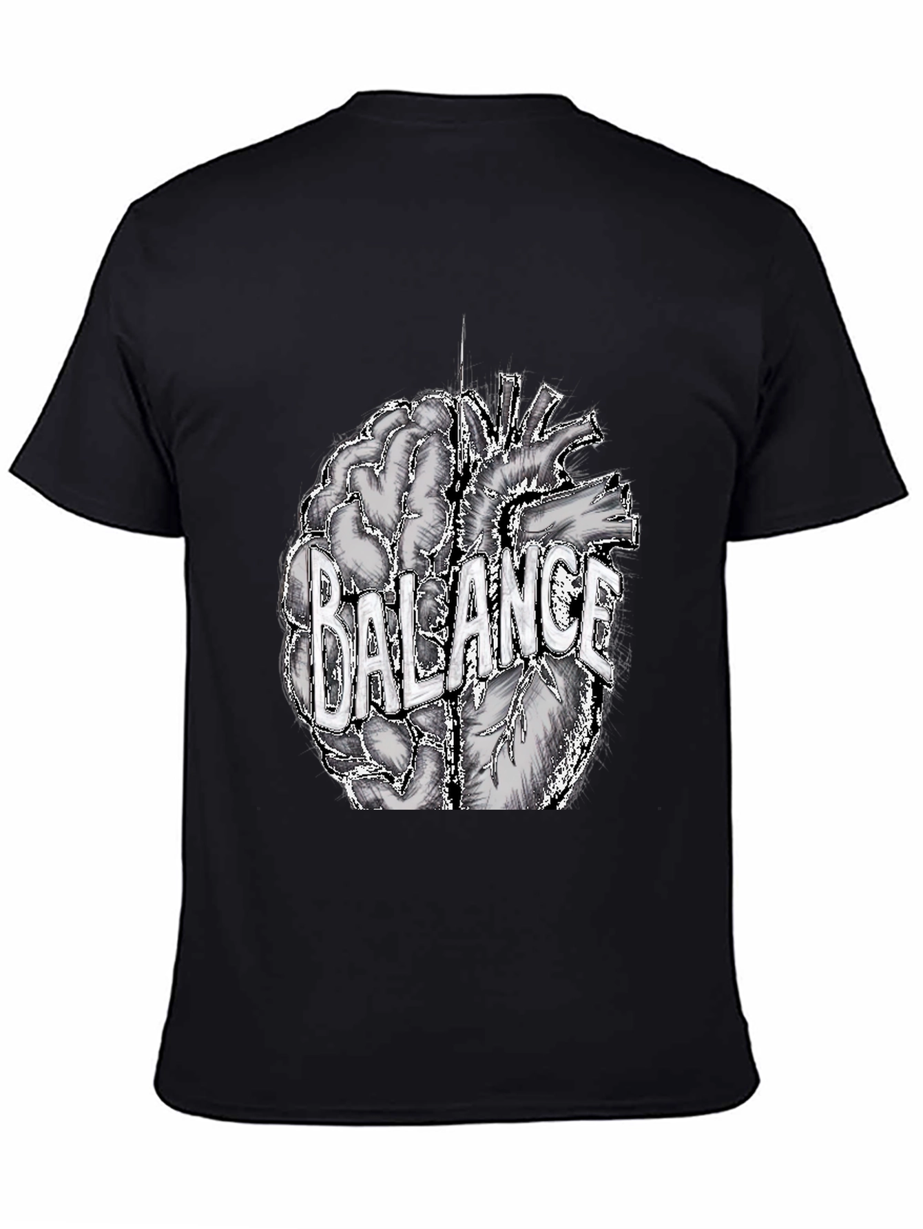 Balance Brain and Heart Graphic Tee