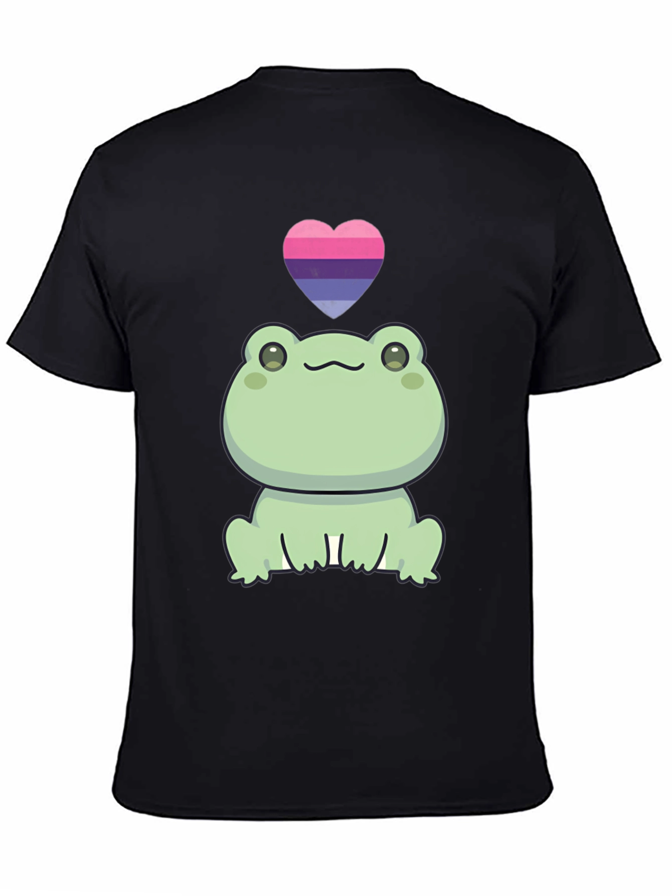 Frog with Bisexual Pride Heart T-Shirt
