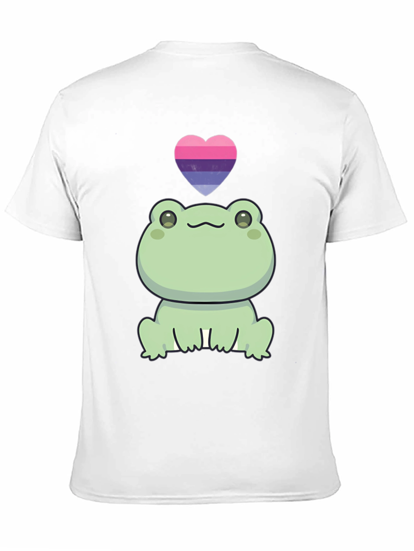 Frog with Bisexual Pride Heart T-Shirt