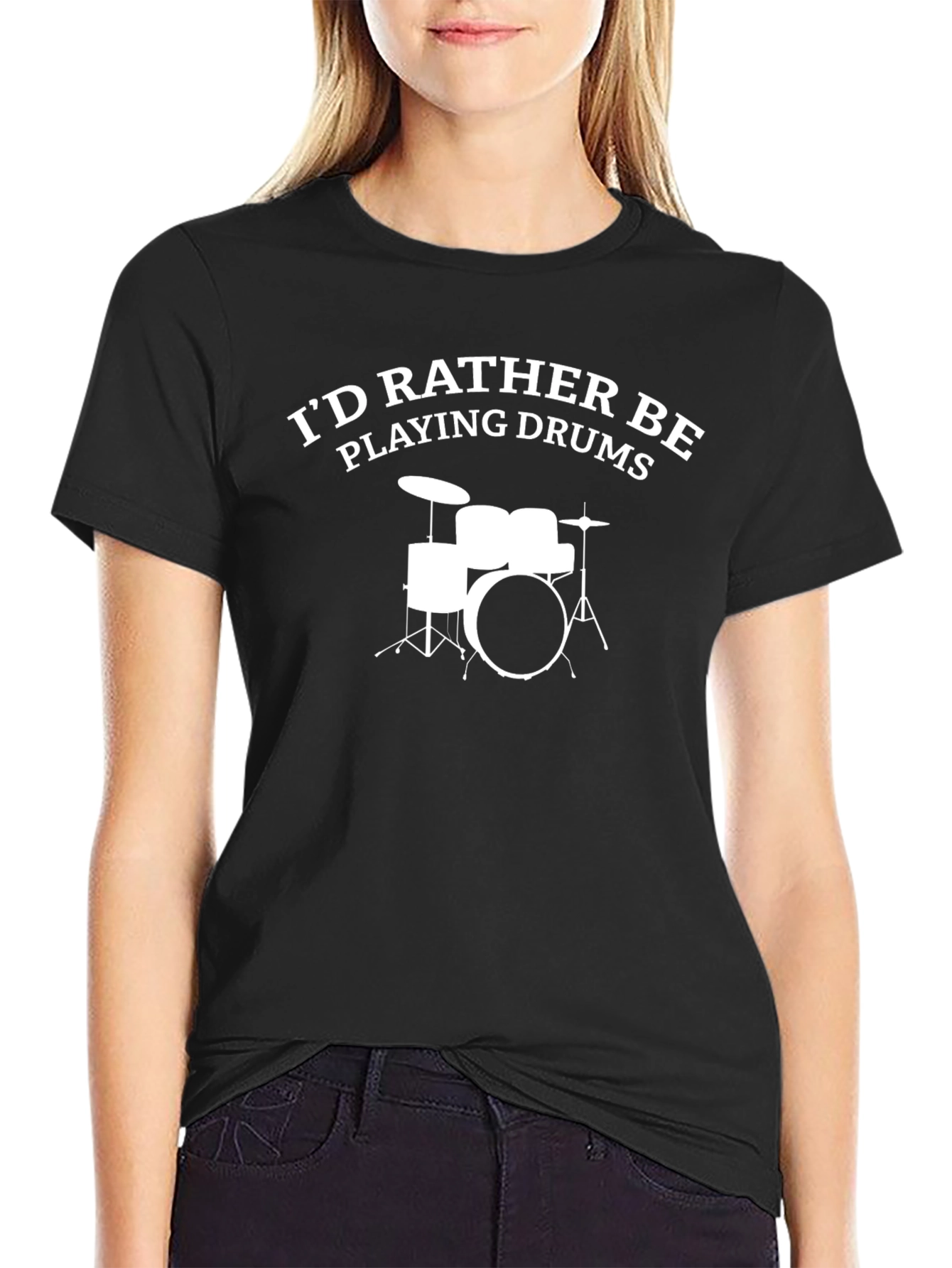 Id Rather Be Playing Drums T-Shirt
