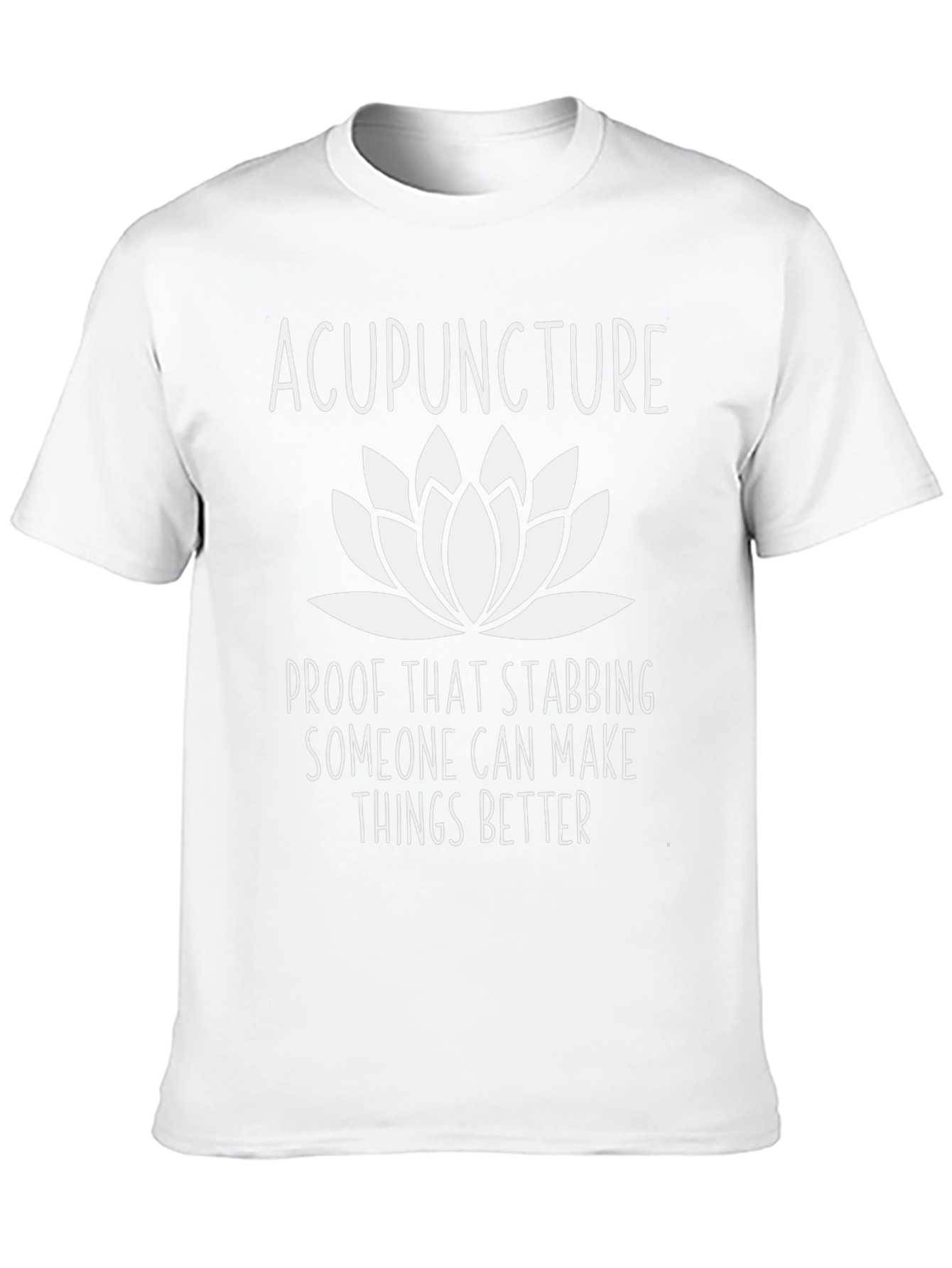 Acupuncture Humor Black T-Shirt