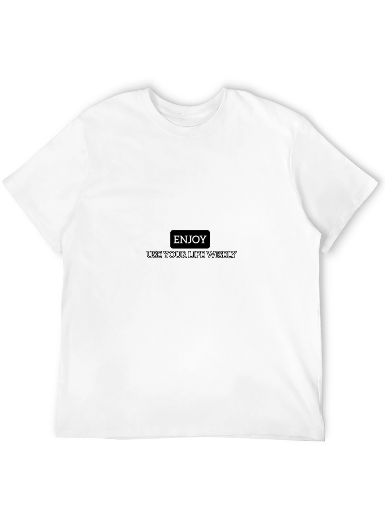 Enjoy Life Wisely - Classic Black Tee