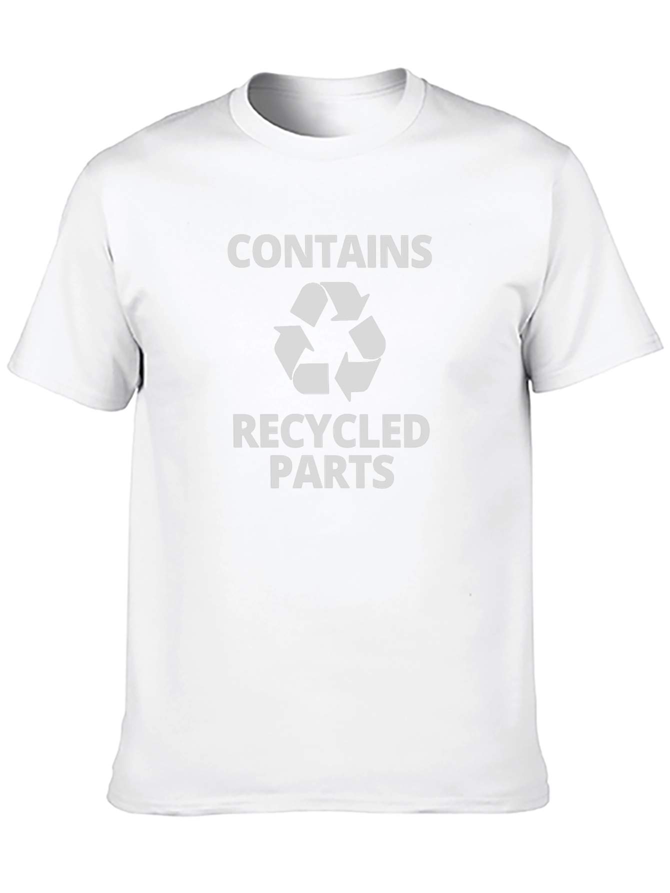 Contains Recycled Parts T-Shirt - Eco-Friendly Tee