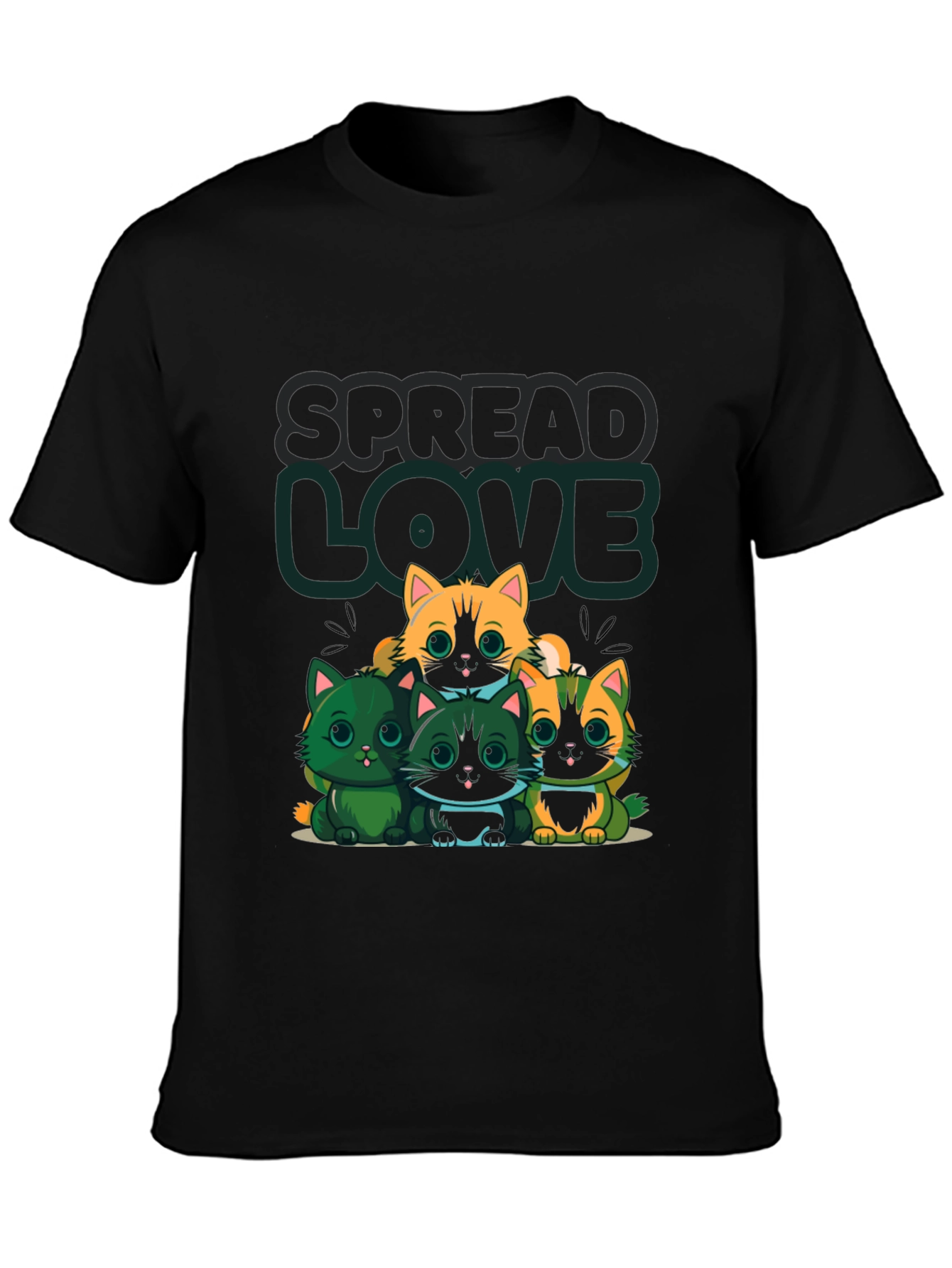 Spread Love Cat T-Shirt