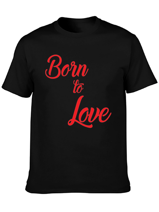 Born to Love Graphic T-Shirt - Black