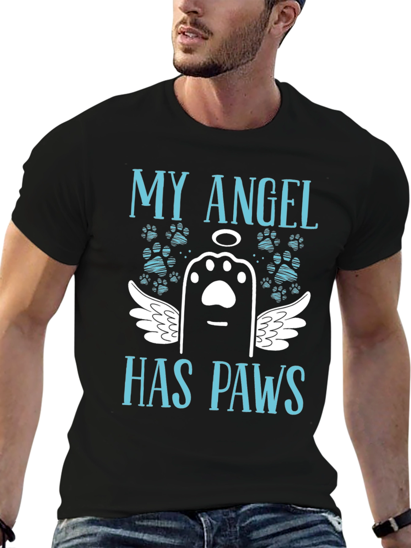 My Angel Has Paws T-Shirt - Pet Loss Remembrance