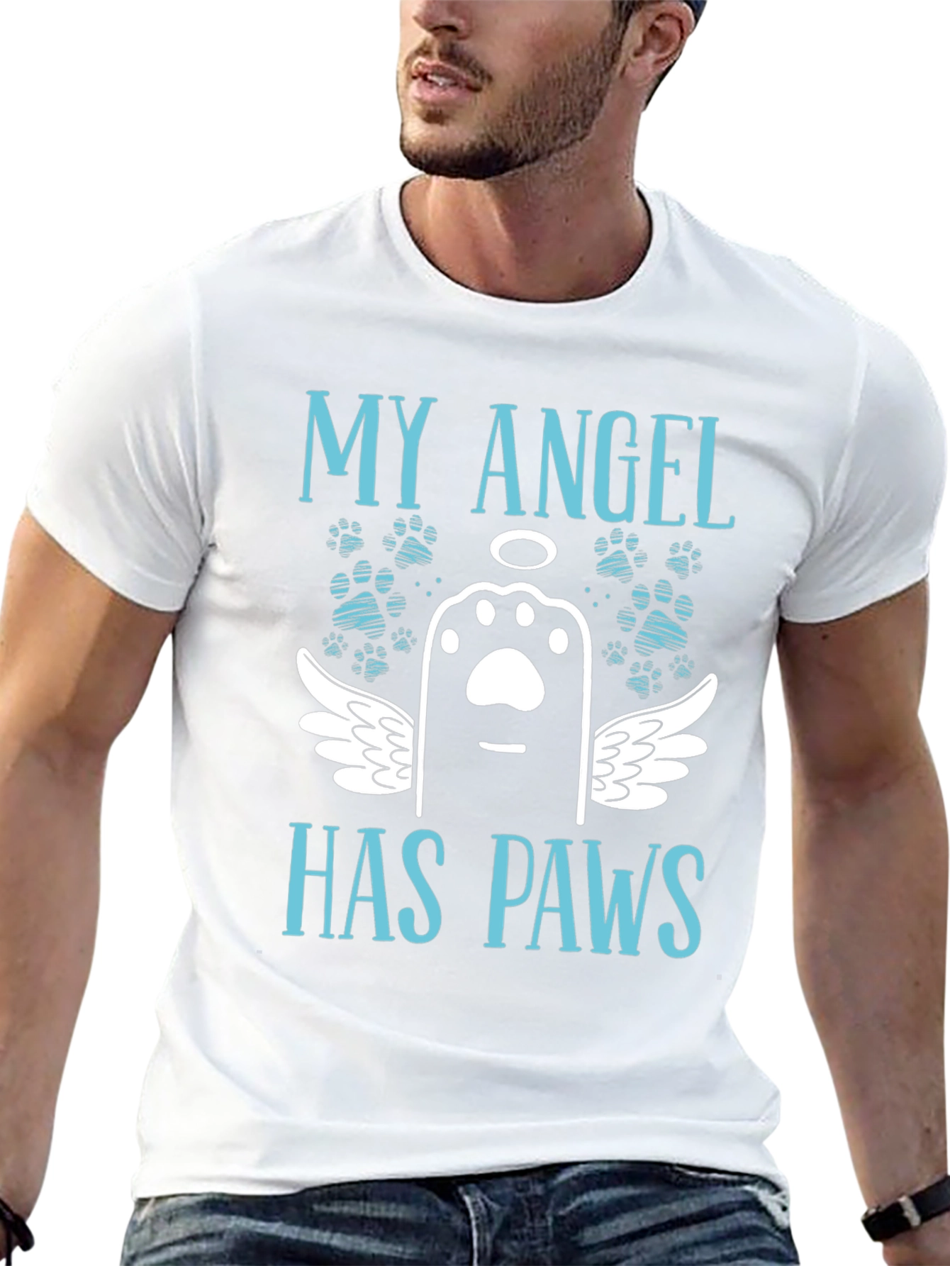 My Angel Has Paws T-Shirt - Pet Loss Remembrance