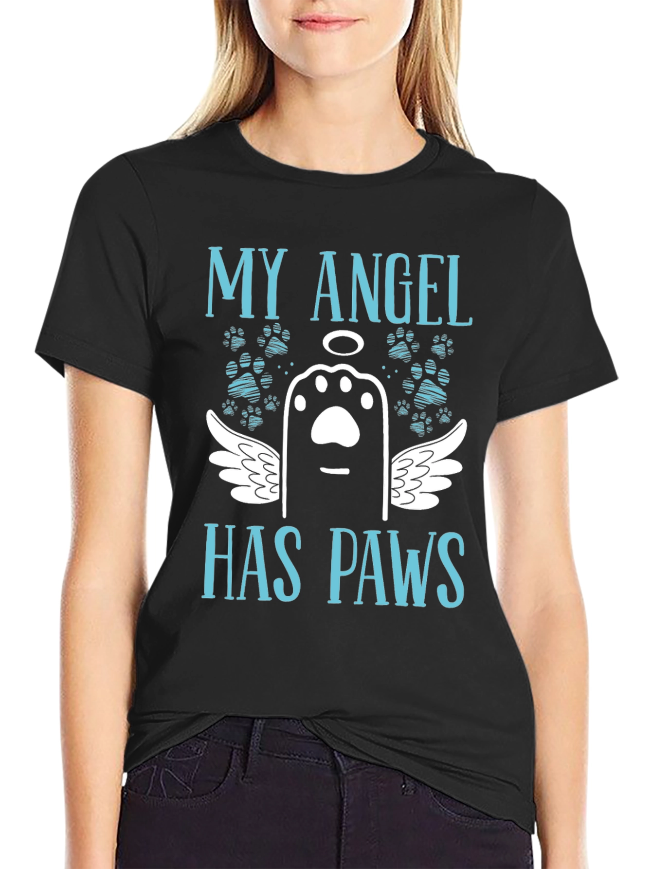My Angel Has Paws T-Shirt - Pet Loss Remembrance