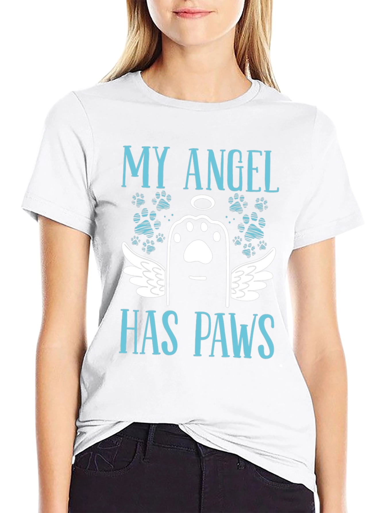 My Angel Has Paws T-Shirt - Pet Loss Remembrance