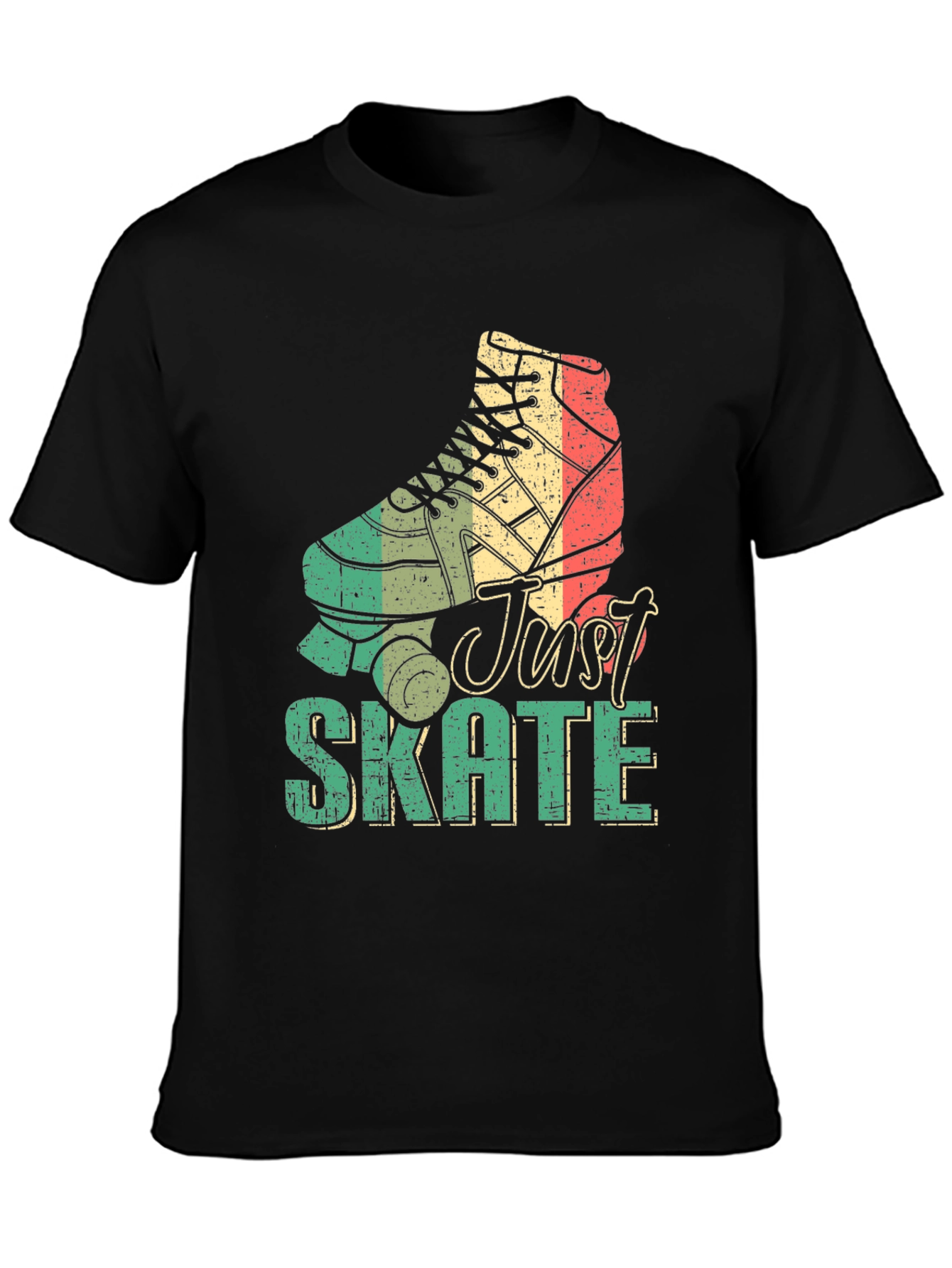 Retro Just Skate Roller Skate Graphic Tee