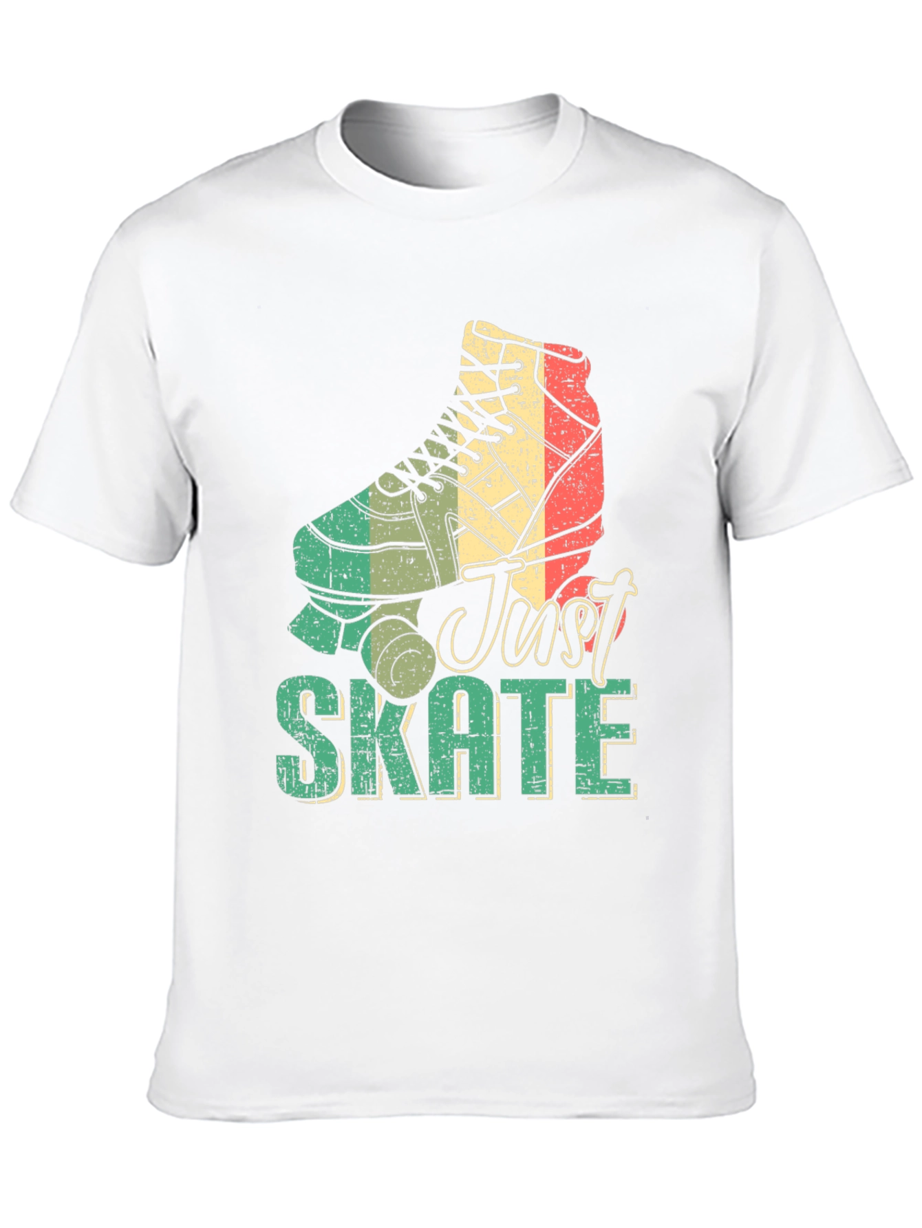 Retro Just Skate Roller Skate Graphic Tee