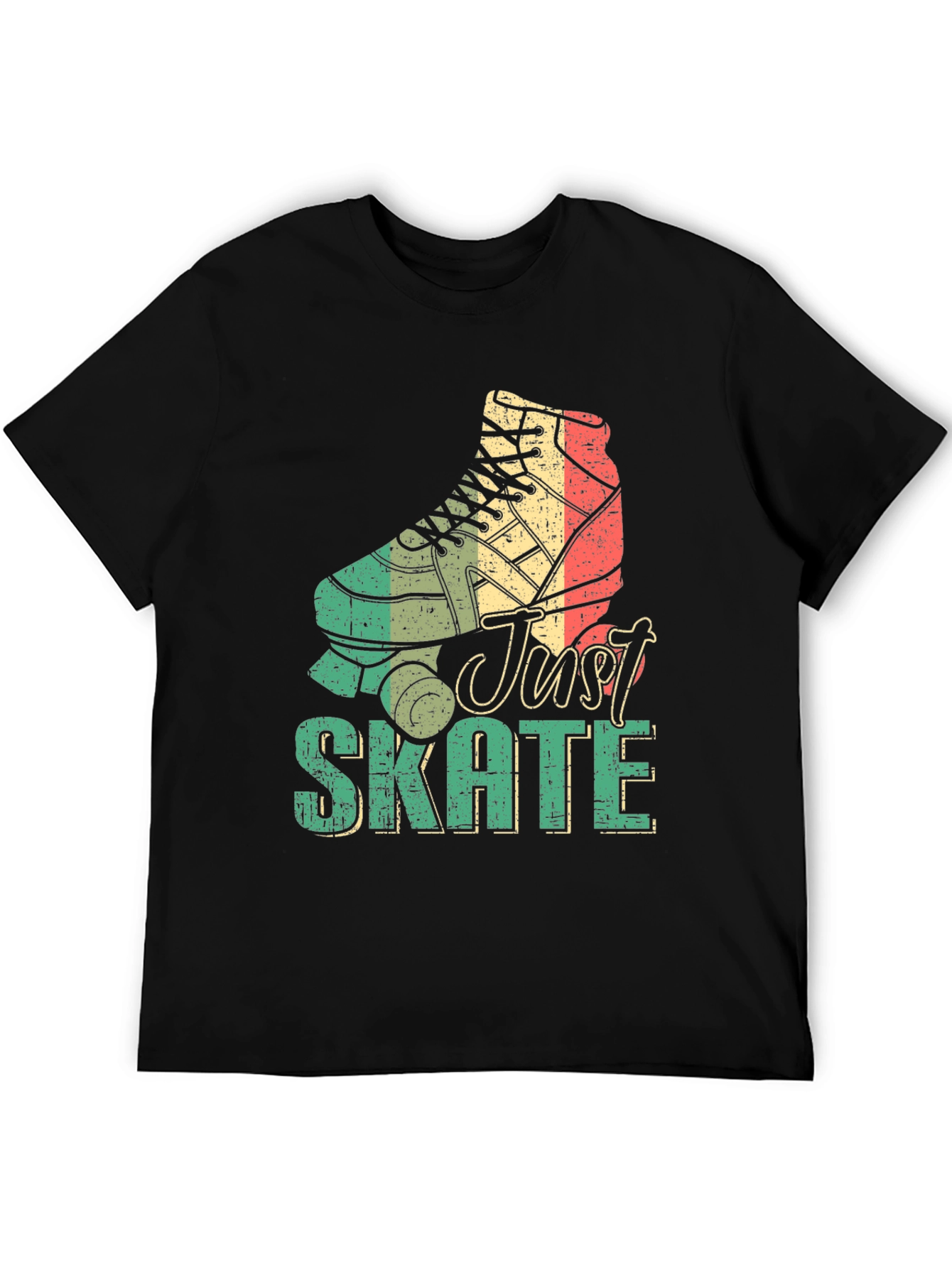 Retro Just Skate Roller Skate Graphic Tee