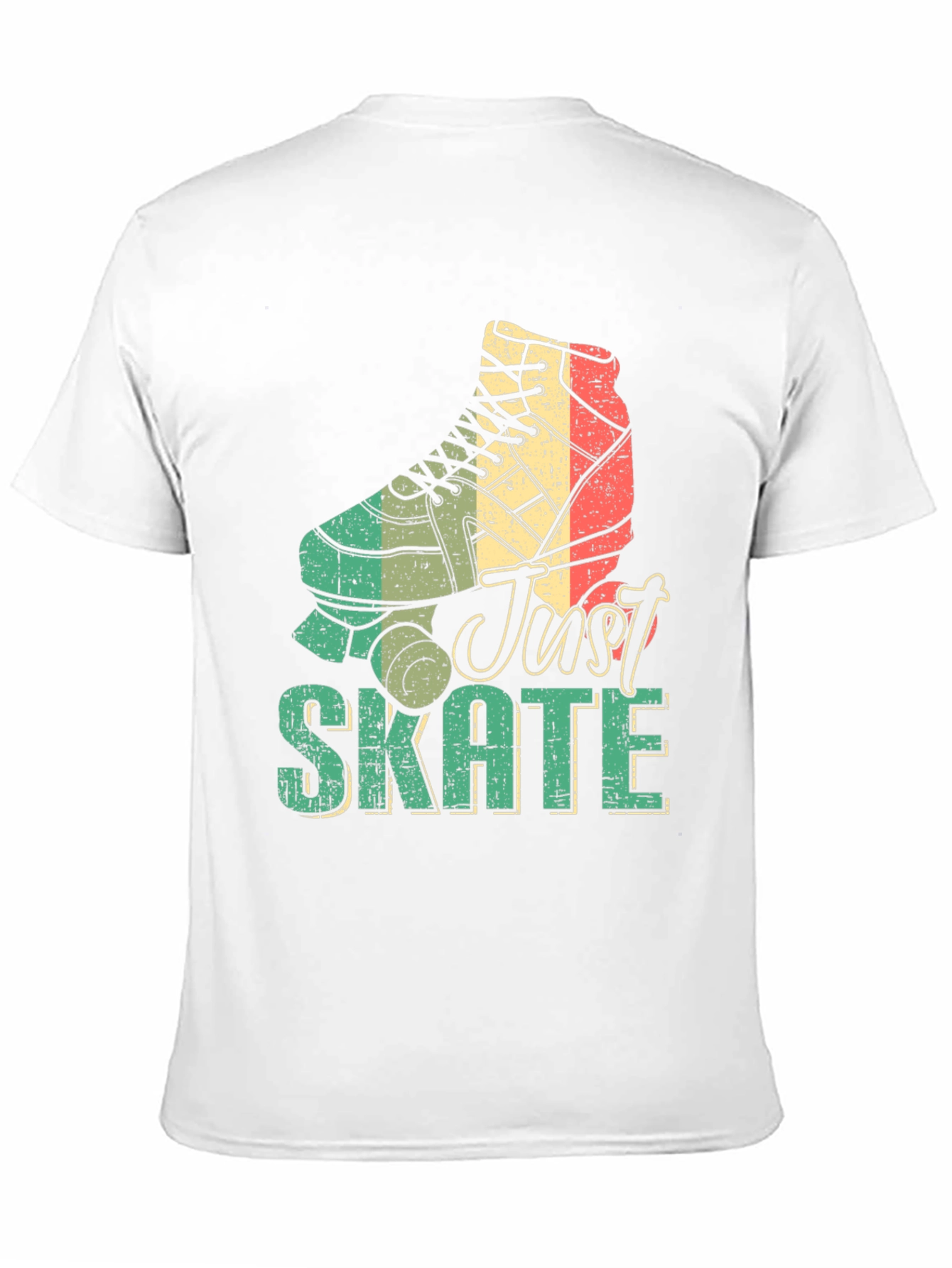 Retro Just Skate Roller Skate Graphic Tee