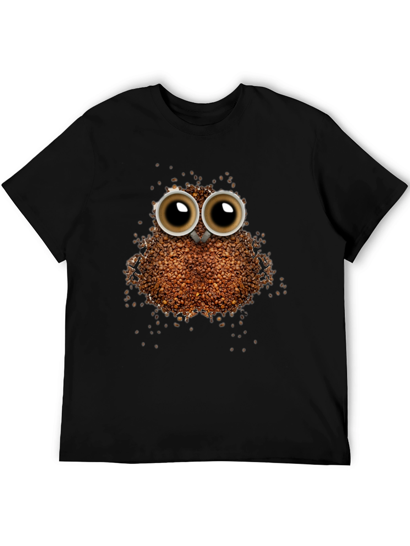 Coffee Bean Owl T-Shirt - Unique Graphic Tee