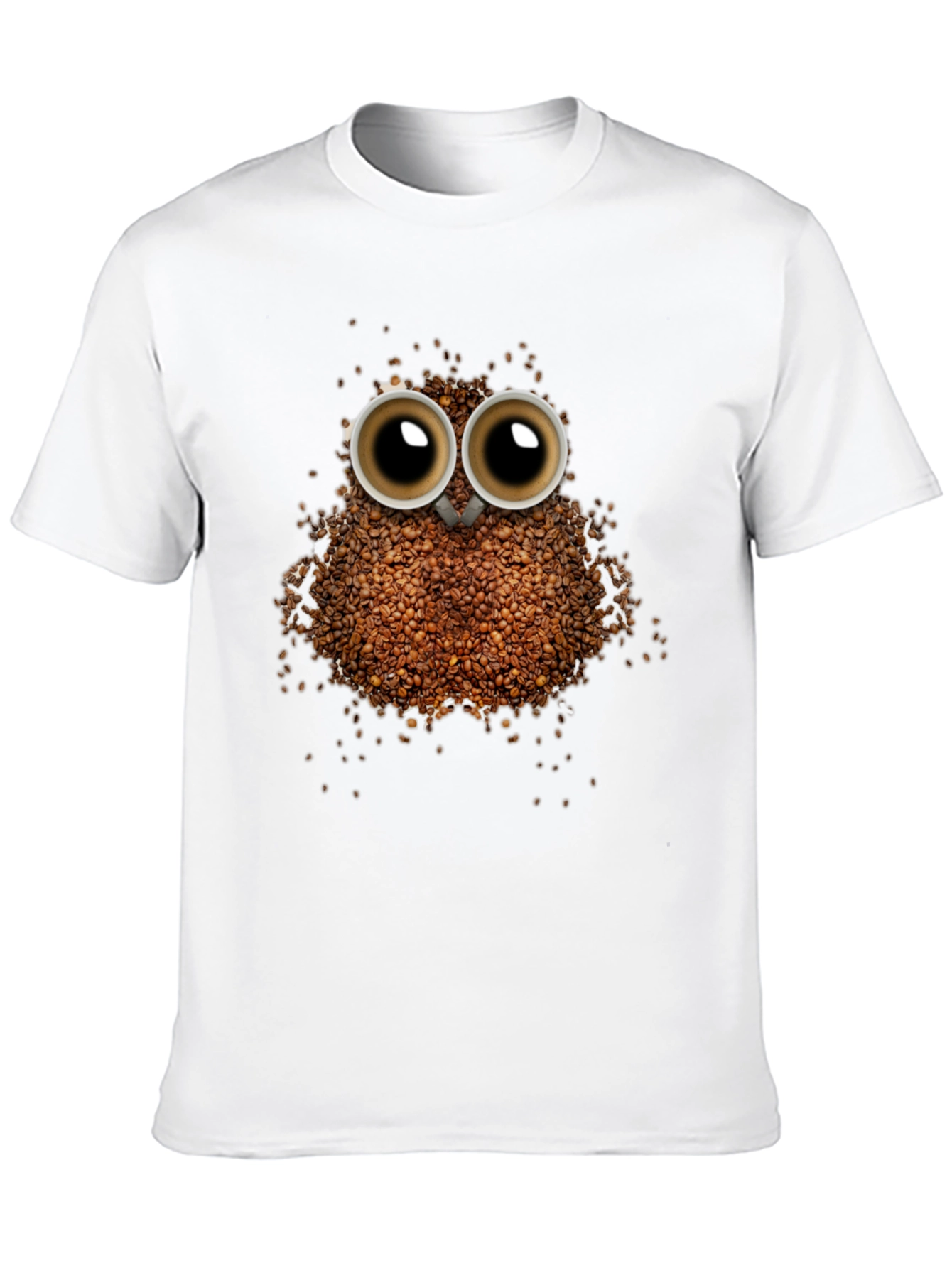 Coffee Bean Owl T-Shirt - Unique Graphic Tee
