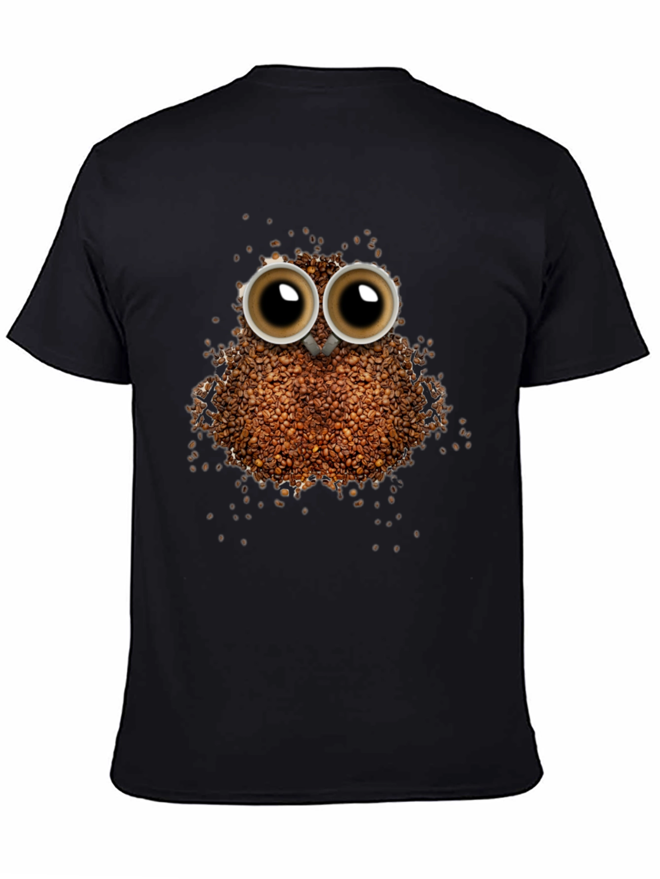 Coffee Bean Owl T-Shirt - Unique Graphic Tee