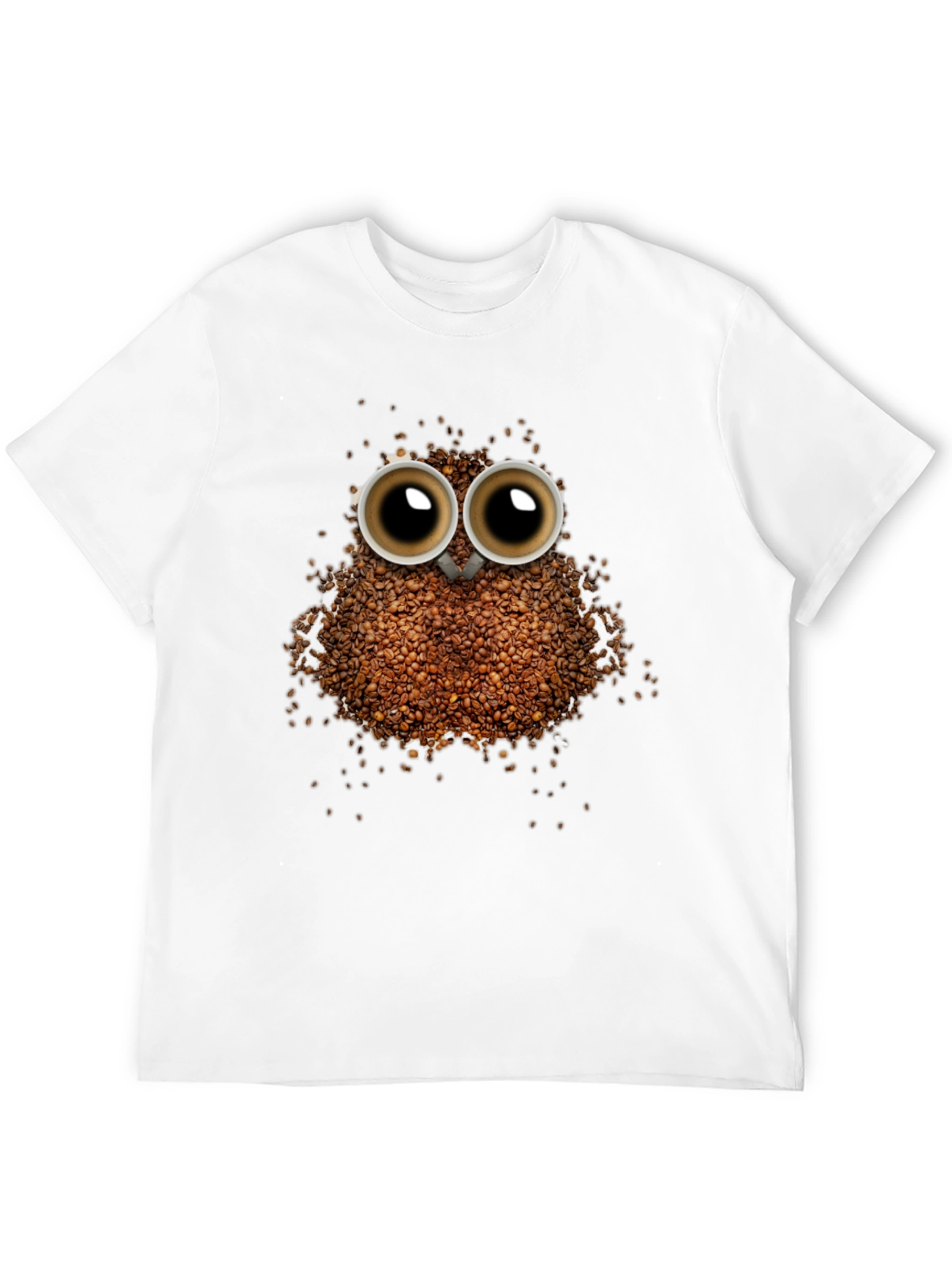 Coffee Bean Owl T-Shirt - Unique Graphic Tee