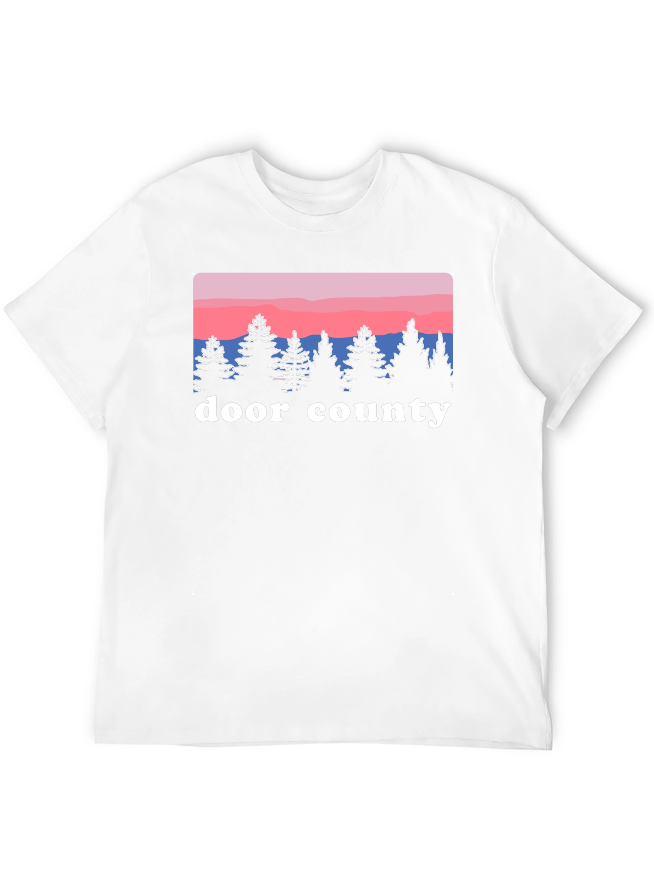 Door County Trees Graphic Tee - Black