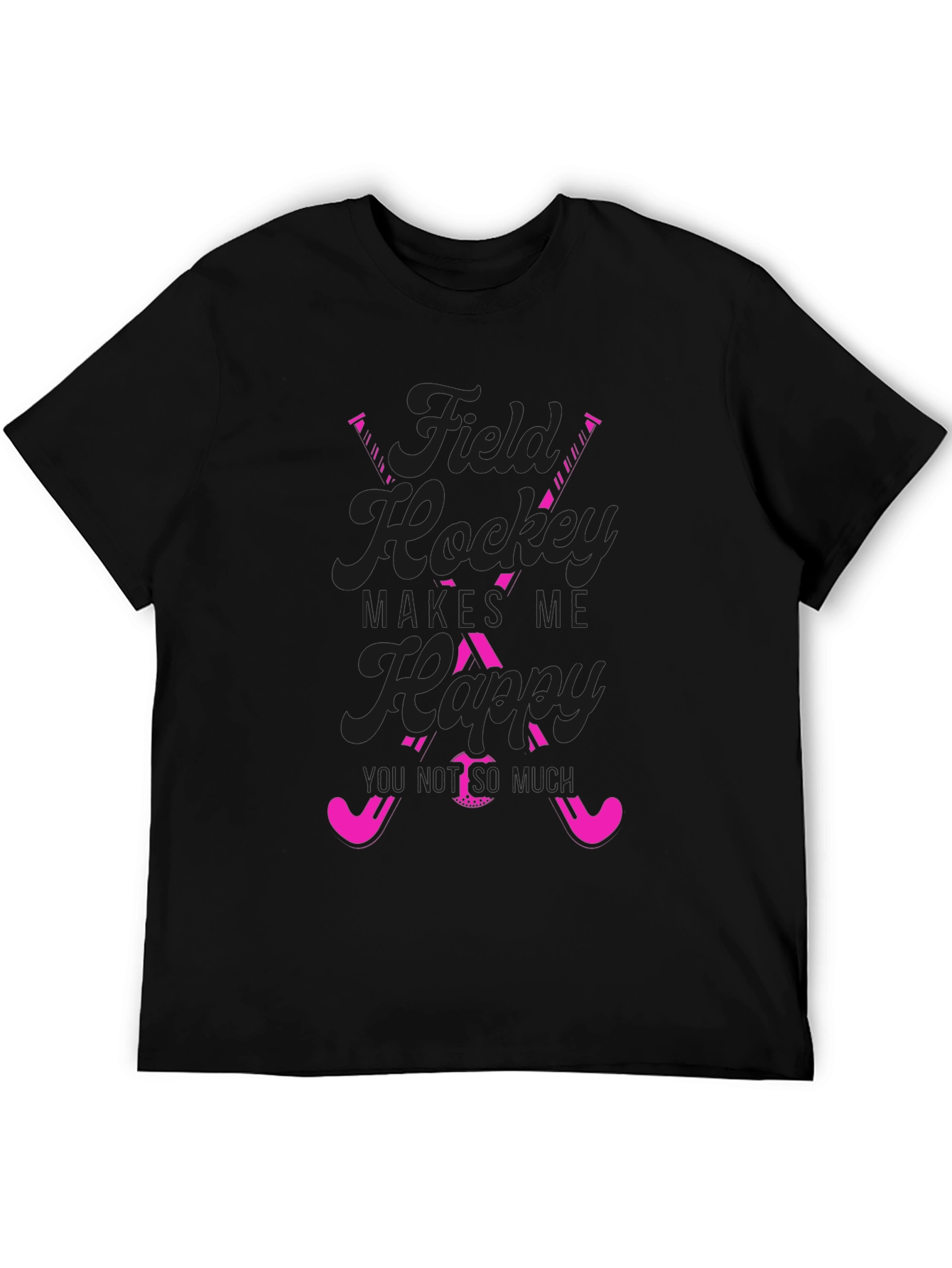 Field Hockey Makes Me Happy T-Shirt