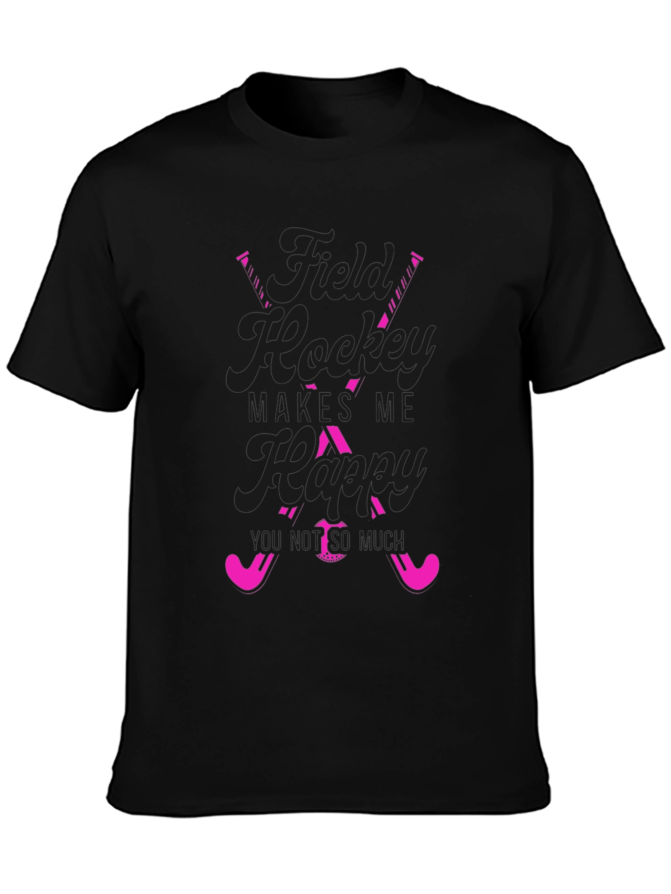 Field Hockey Makes Me Happy T-Shirt