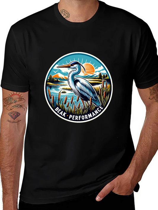 Beak Performance Heron Graphic T-Shirt