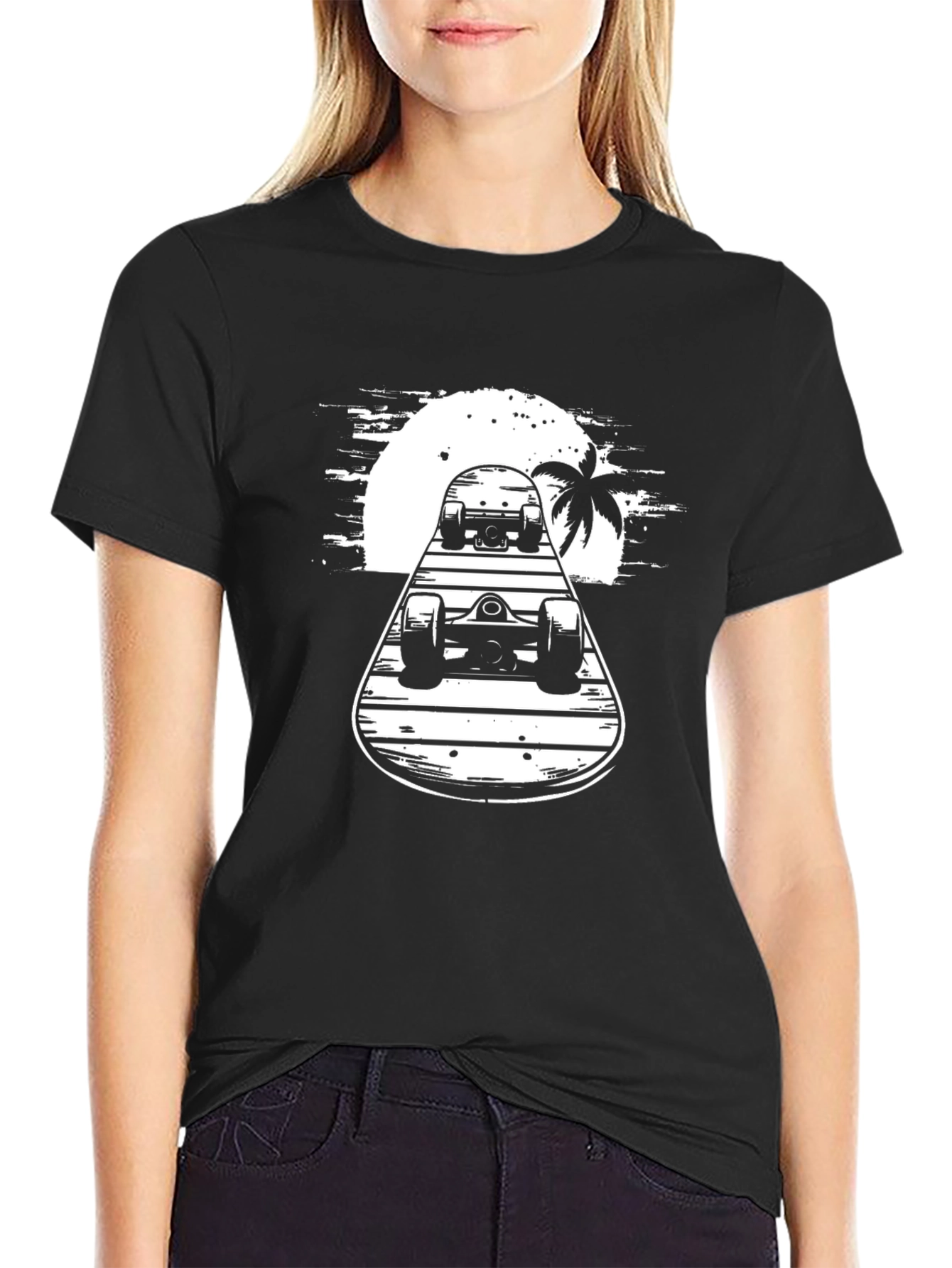 Skateboard Graphic Tee - Island Vibes