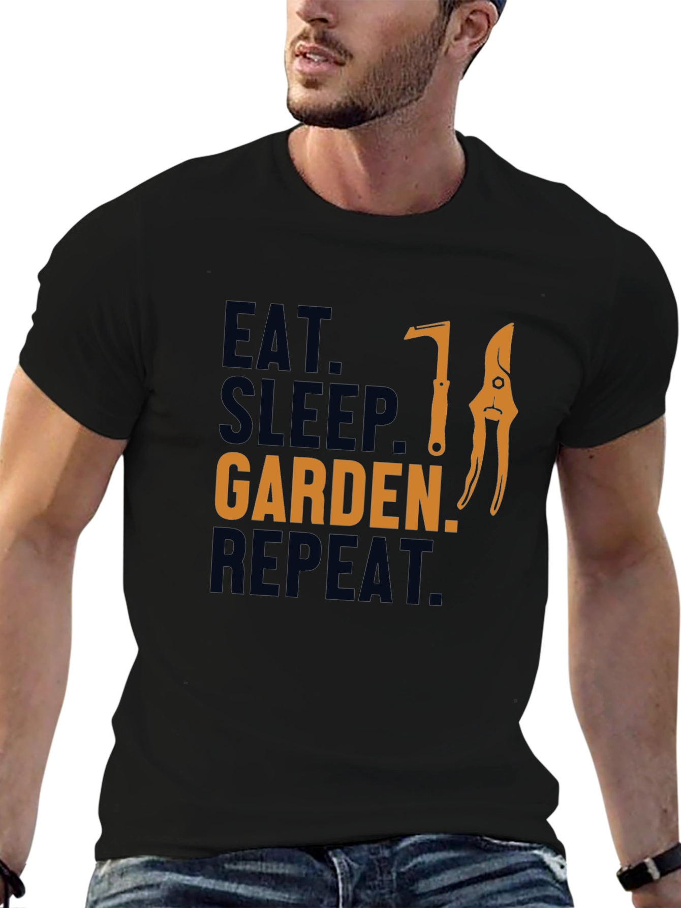 Eat Sleep Garden Repeat Graphic Tee