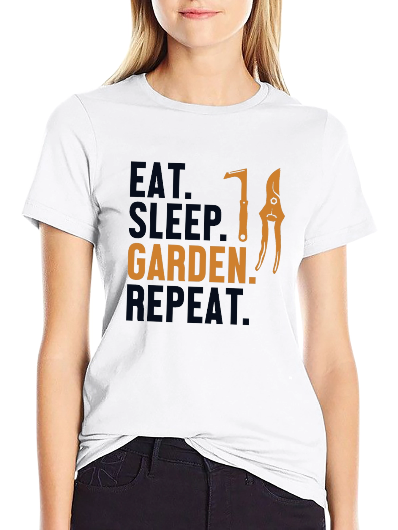 Eat Sleep Garden Repeat Graphic Tee