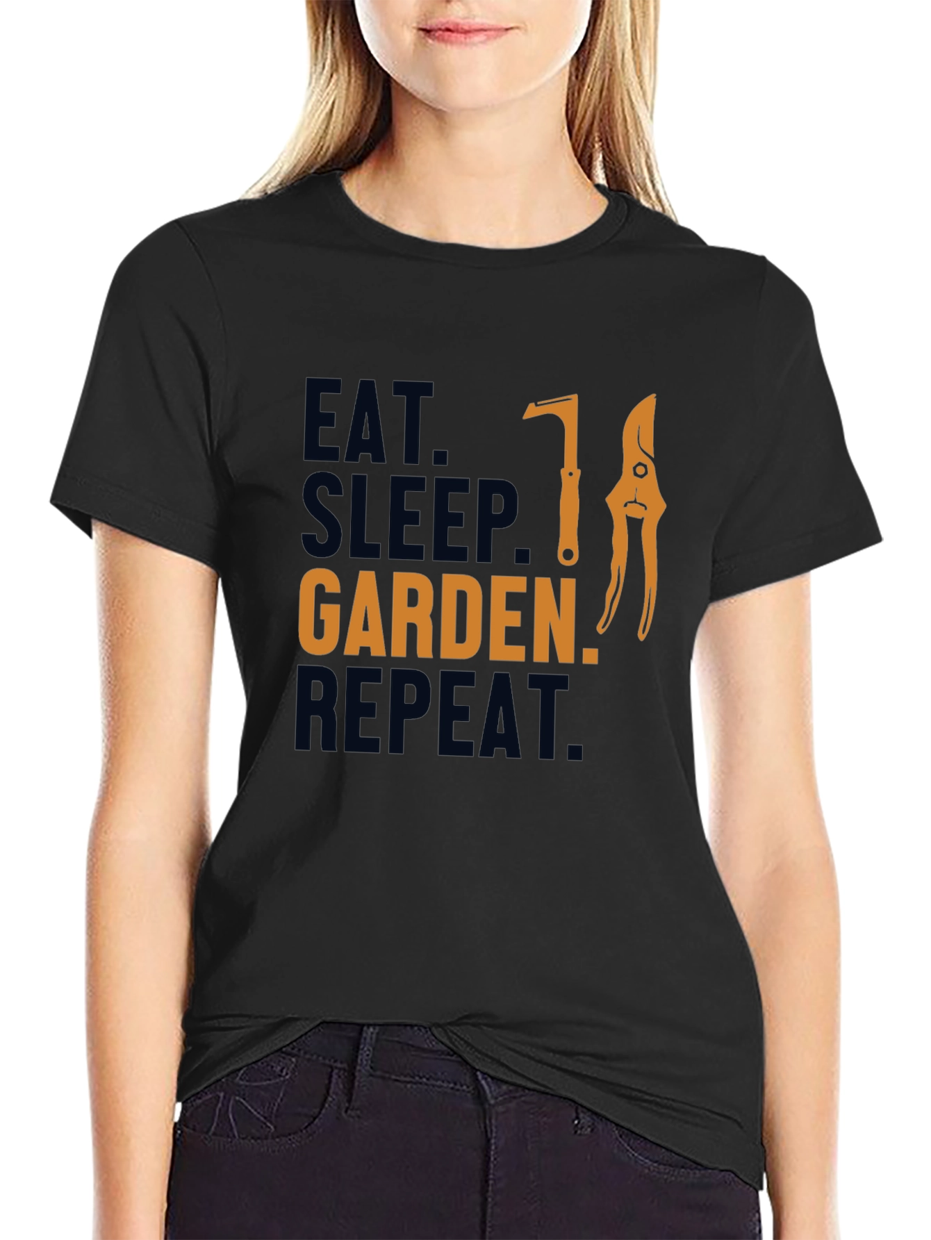 Eat Sleep Garden Repeat Graphic Tee